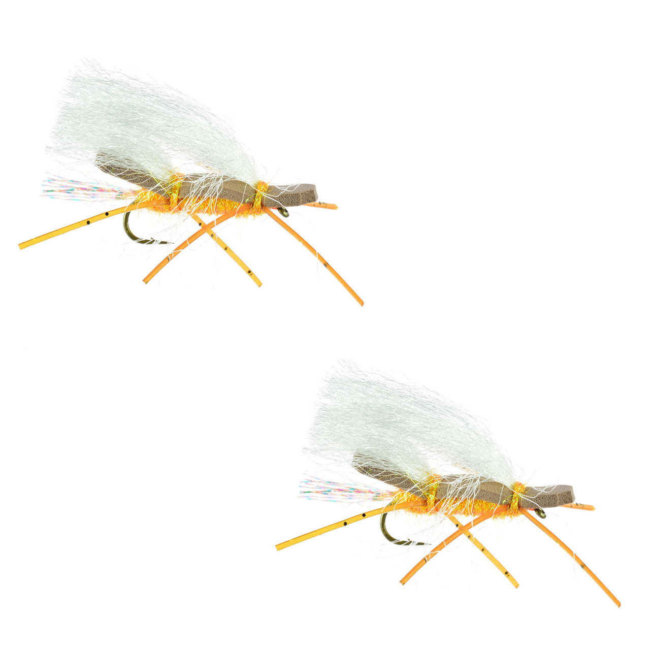 Umpqua Chubby Chernobyl Orange 2 Pack