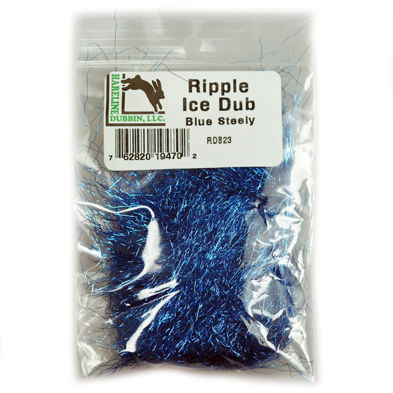 Hareline Ripple Ice Dubbing Blue Steely
