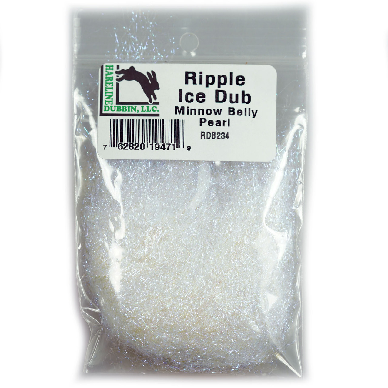 Hareline Ripple Ice Dubbing Minnow Belly Pearl