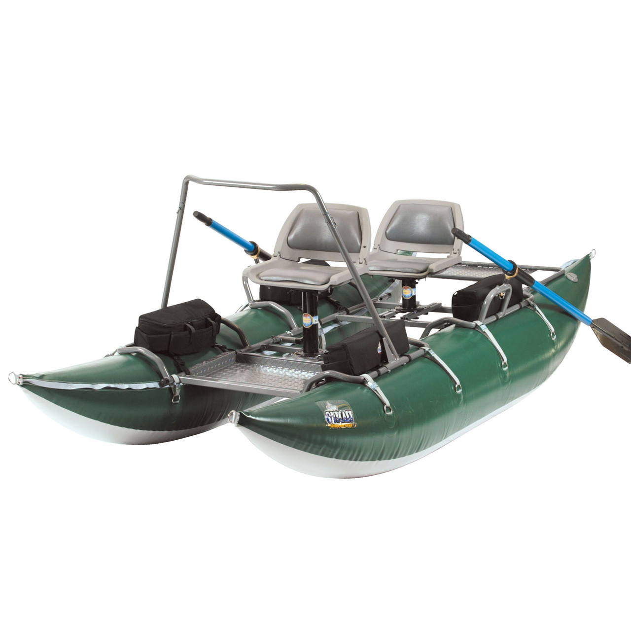 Outcast PAC 1200 Two Person Fly Fishing Portable Pontoon Boat