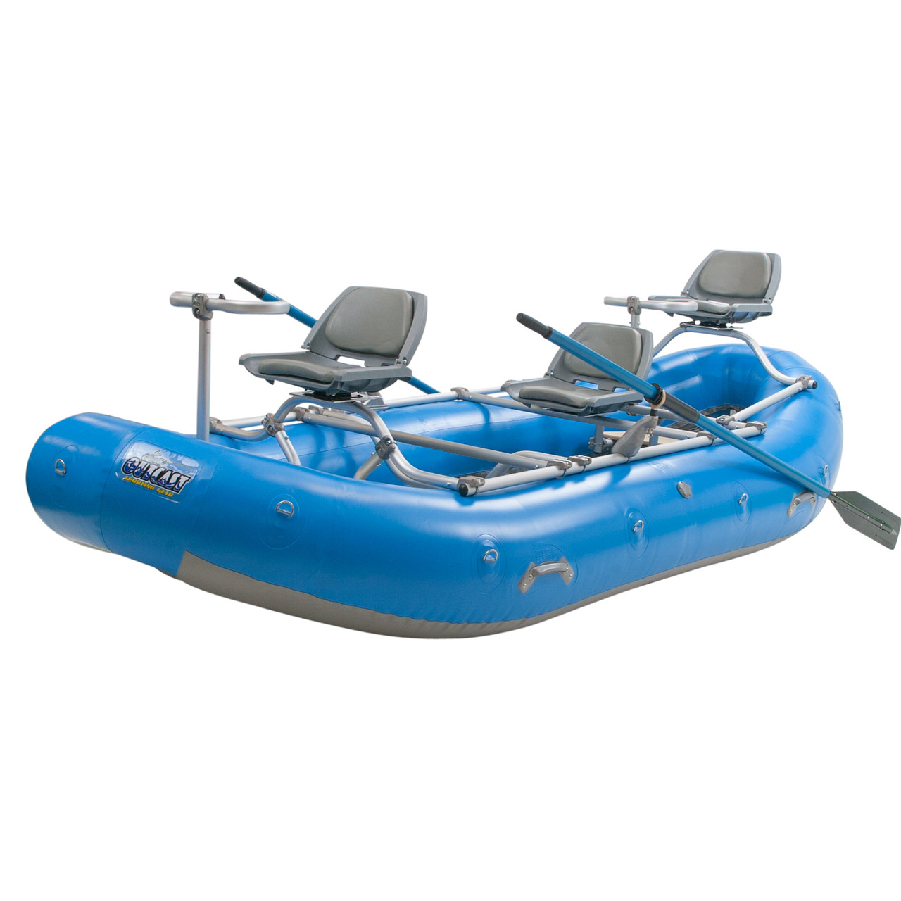 Outcast PAC 1400 Two Person Inflatable Portable Fly Fishing Boat 3 Seats