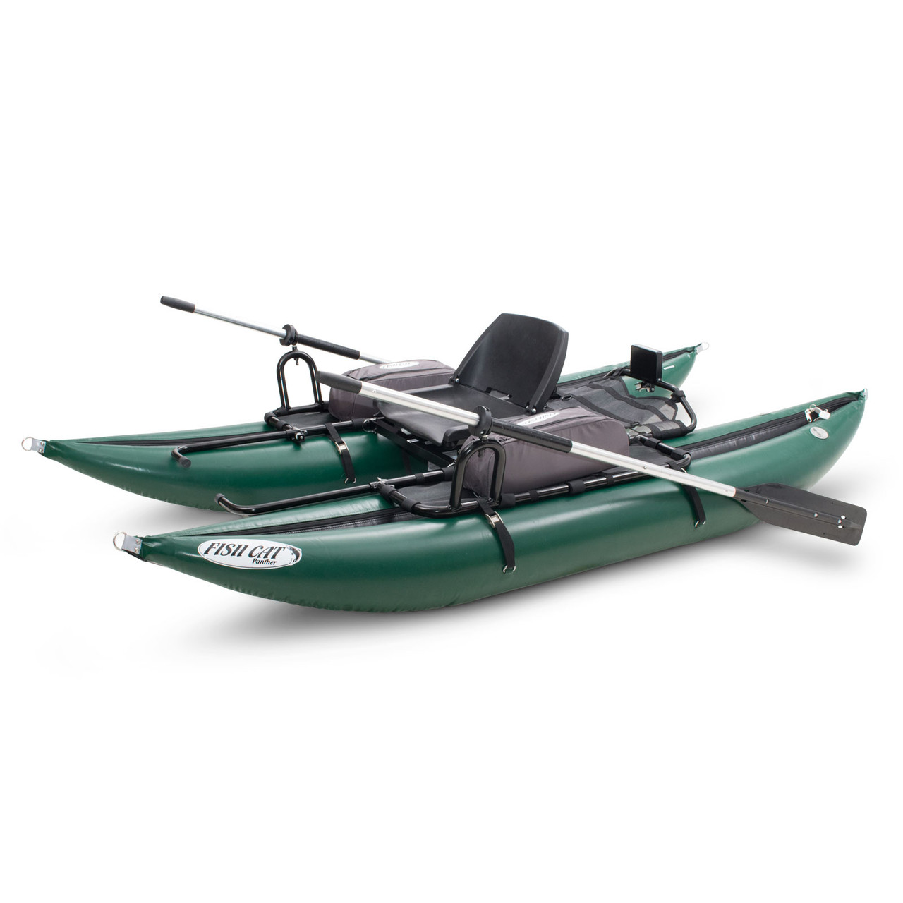 Outcast Fish Cat Panther Green One Person Fly Fishing Portable Pontoon Boat