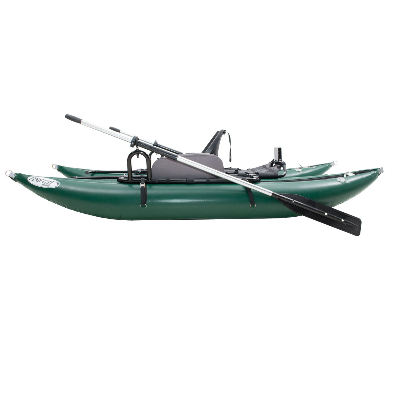 Outcast Fish Cat Panther Green One Person Fly Fishing Portable Pontoon Boat