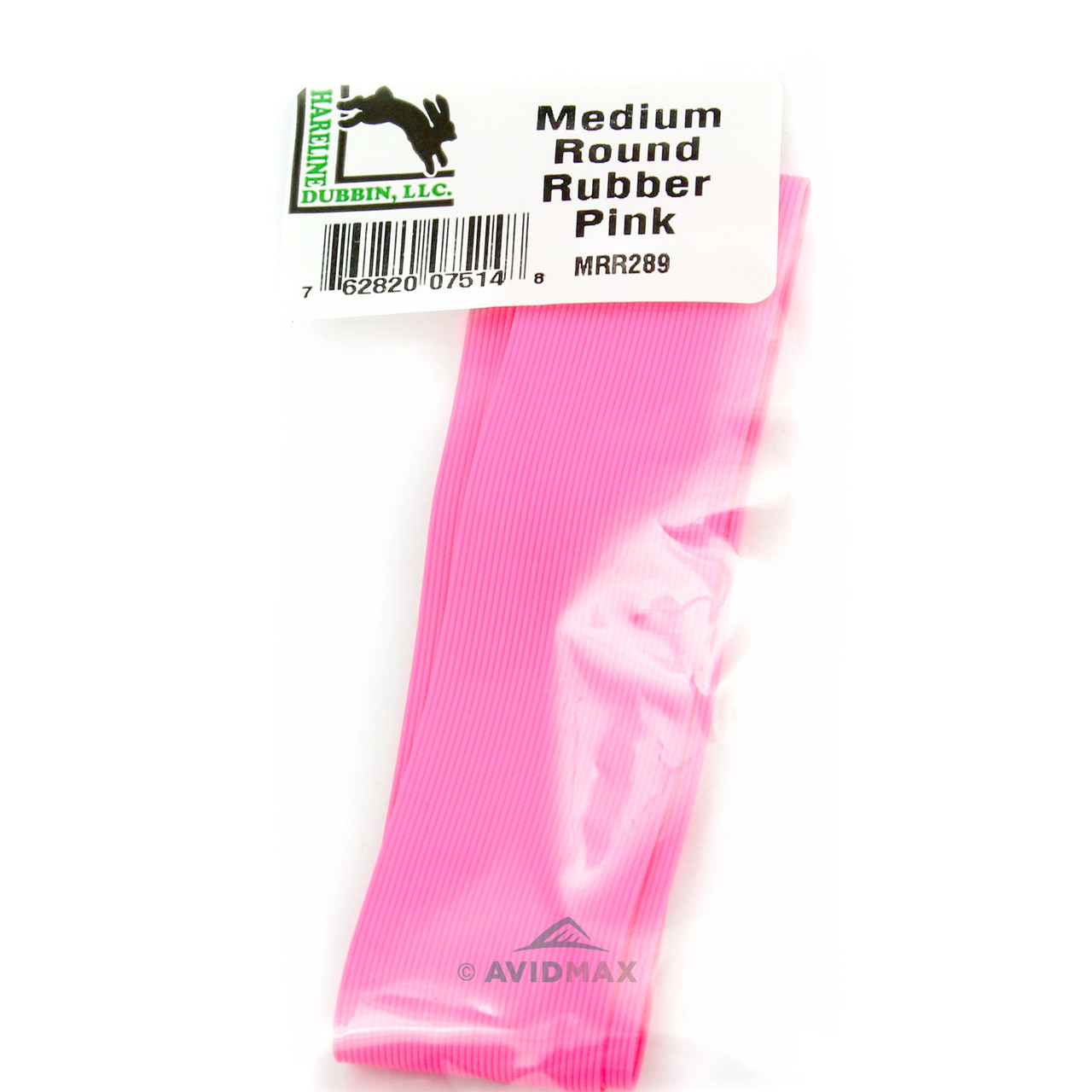 Hareline Medium Round Rubber Pink