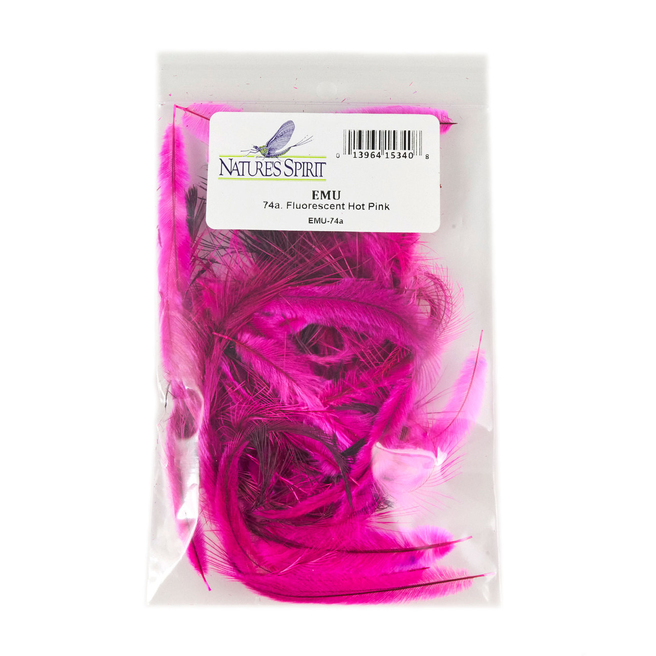 Nature's Spirit Emu Feathers Fluorescent Hot Pink