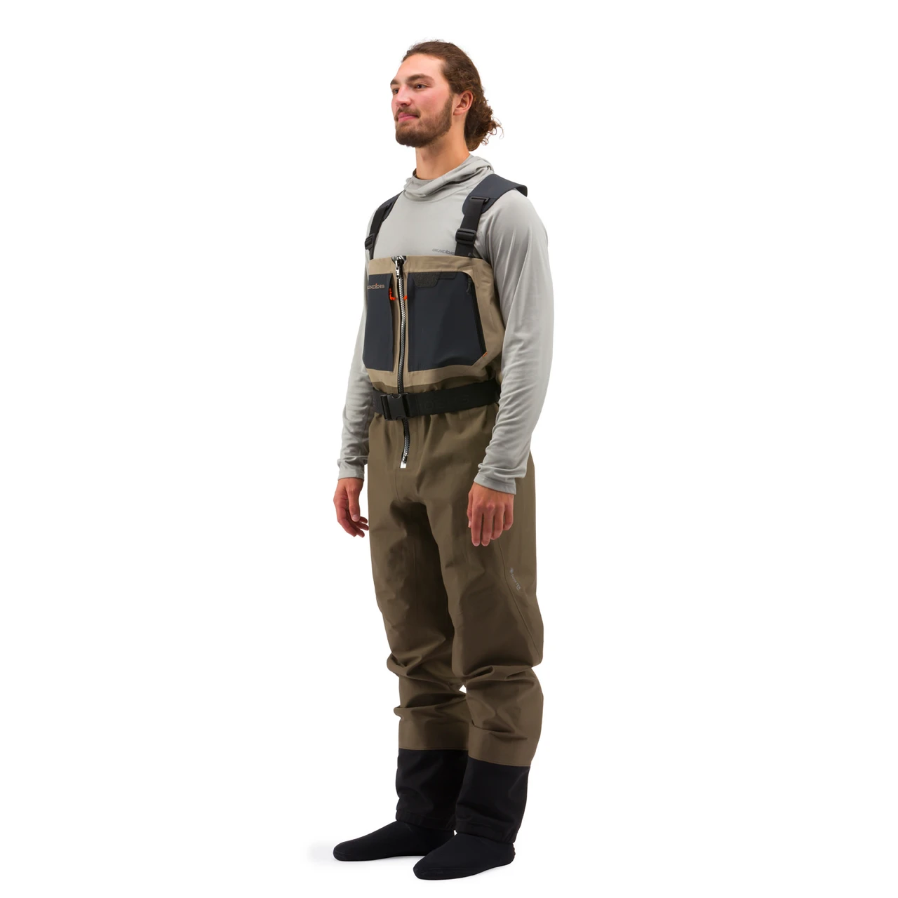 Grundens Men's Boundary Zip Stockingfoot Wader Small (7-9)
