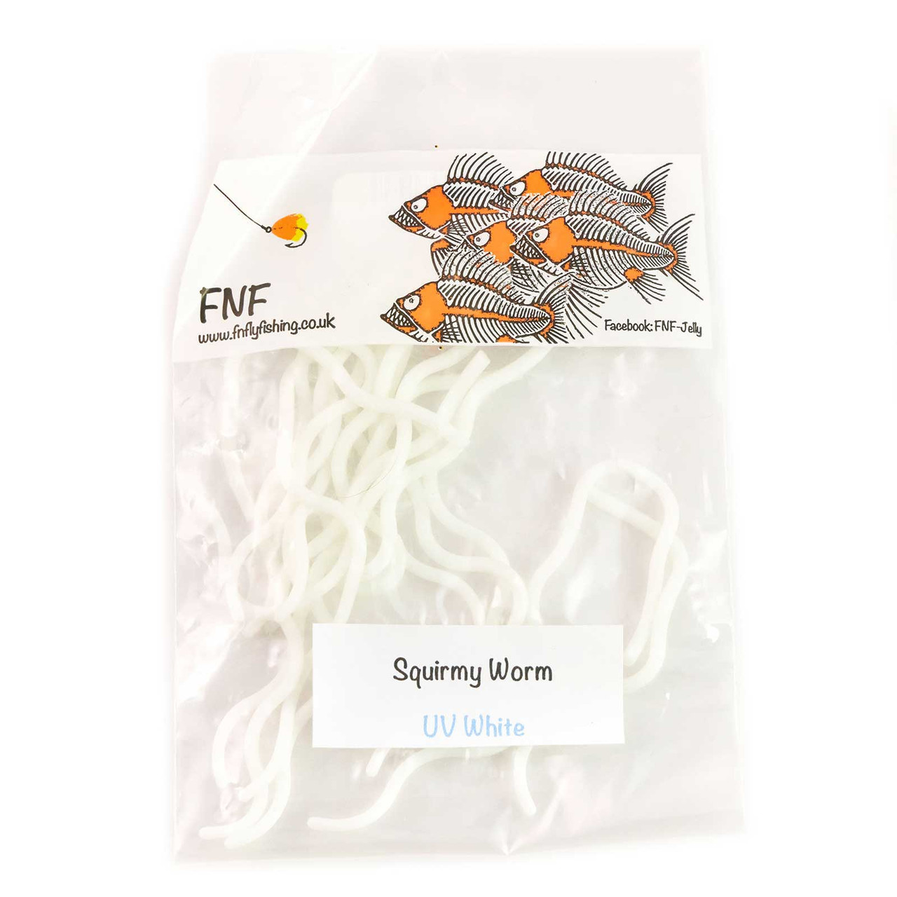 FNF Squirmy Worm UV White