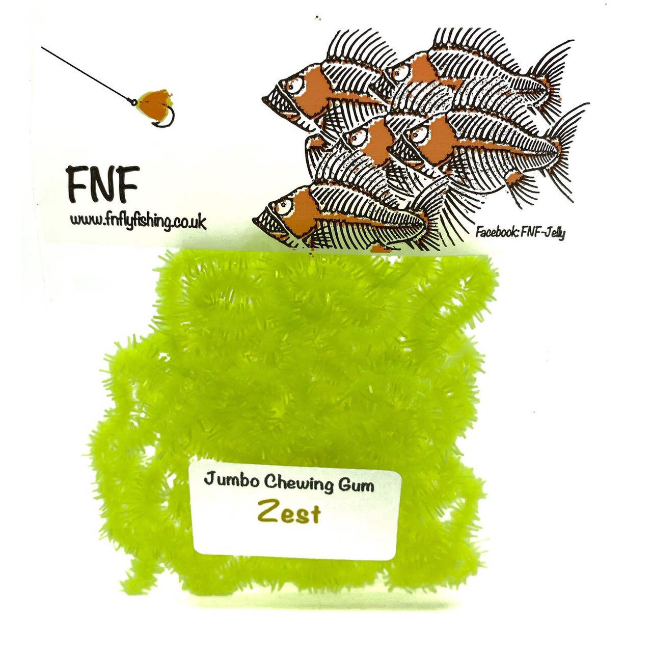 FNF Jumbo Chewing Gum Worm Chenille ZEST