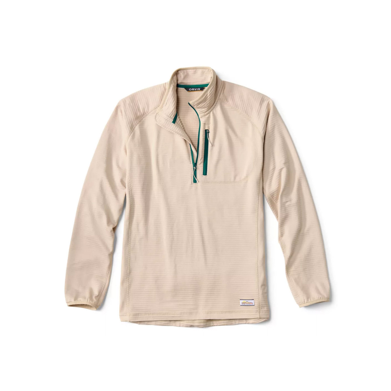 Orvis Horseshoe Hills Men's 1/4 Zip XL Pale Stone