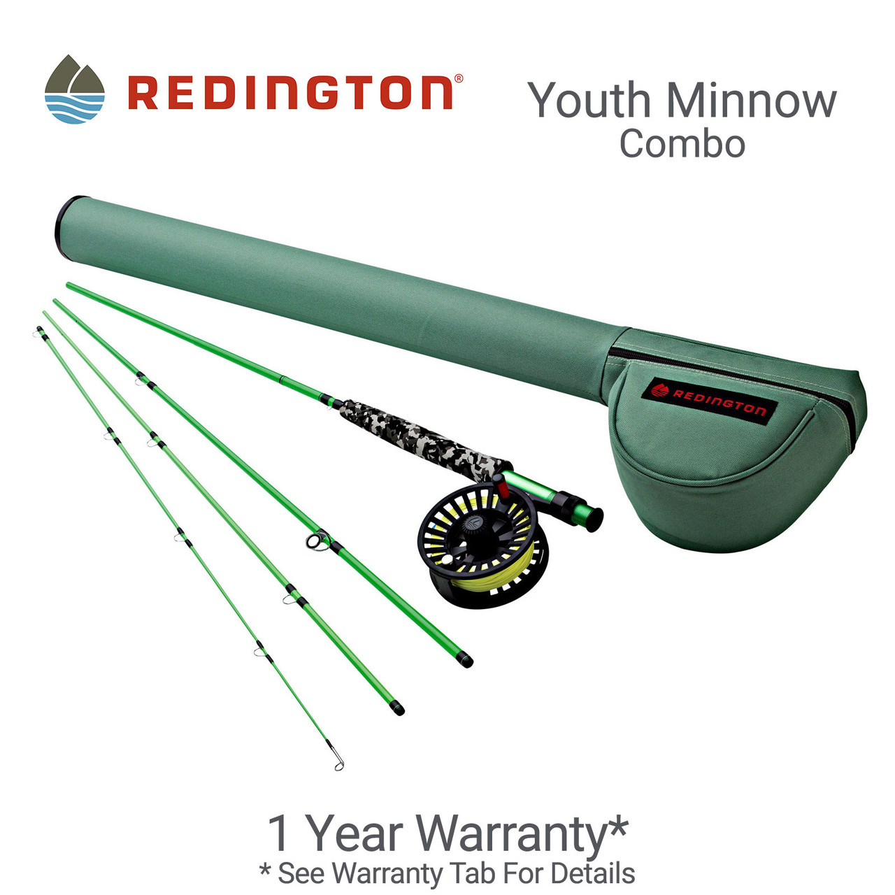 Redington Youth Minnow Combo Fly Fishing Rod Outfit Crosswater Reel
