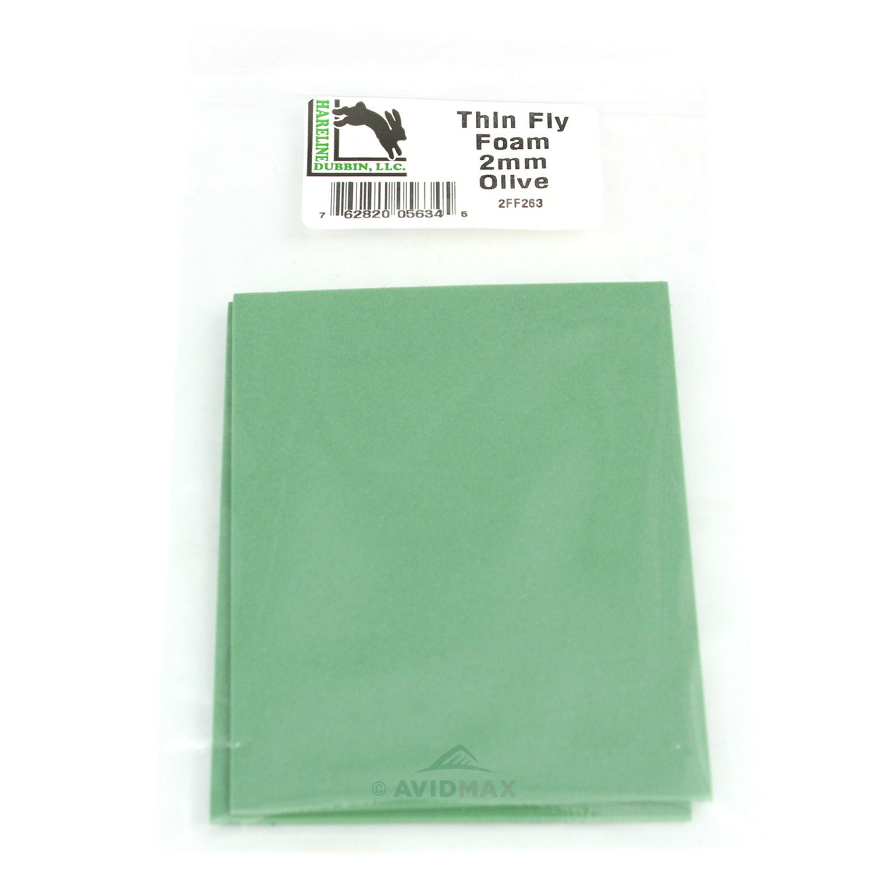 Hareline Thin Fly Foam 2mm Olive