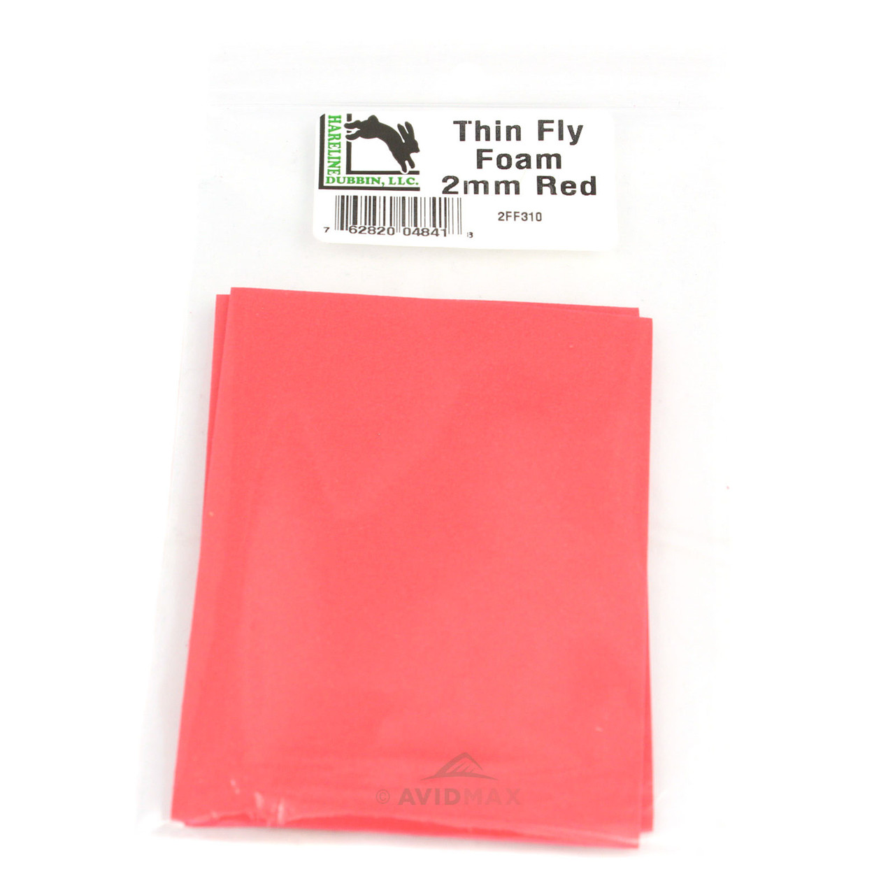 Hareline Thin Fly Foam 2mm Red