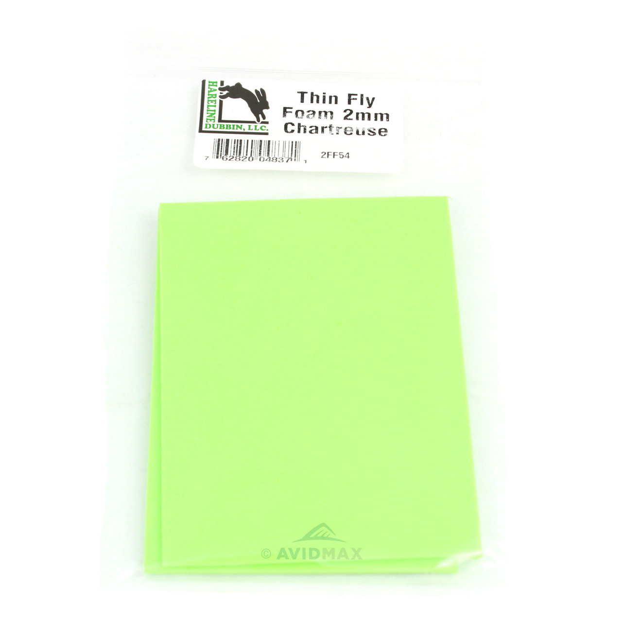 Hareline Thin Fly Foam 2mm Chartreuse