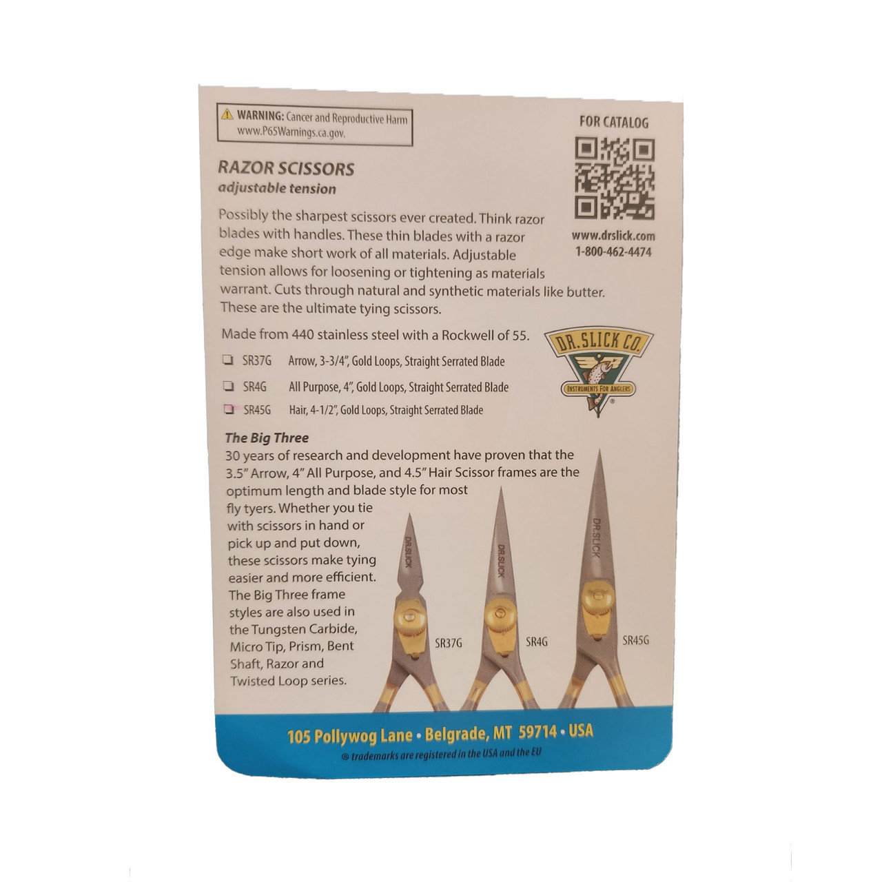 Dr. Slick Arrow Razor Scissor 3 3/4 in