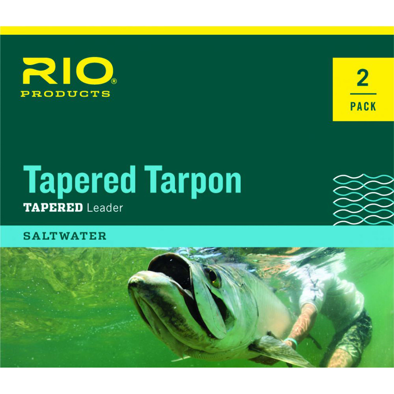 Tapered Tarpon Fc Shock Leader 12 ft- 2Pk