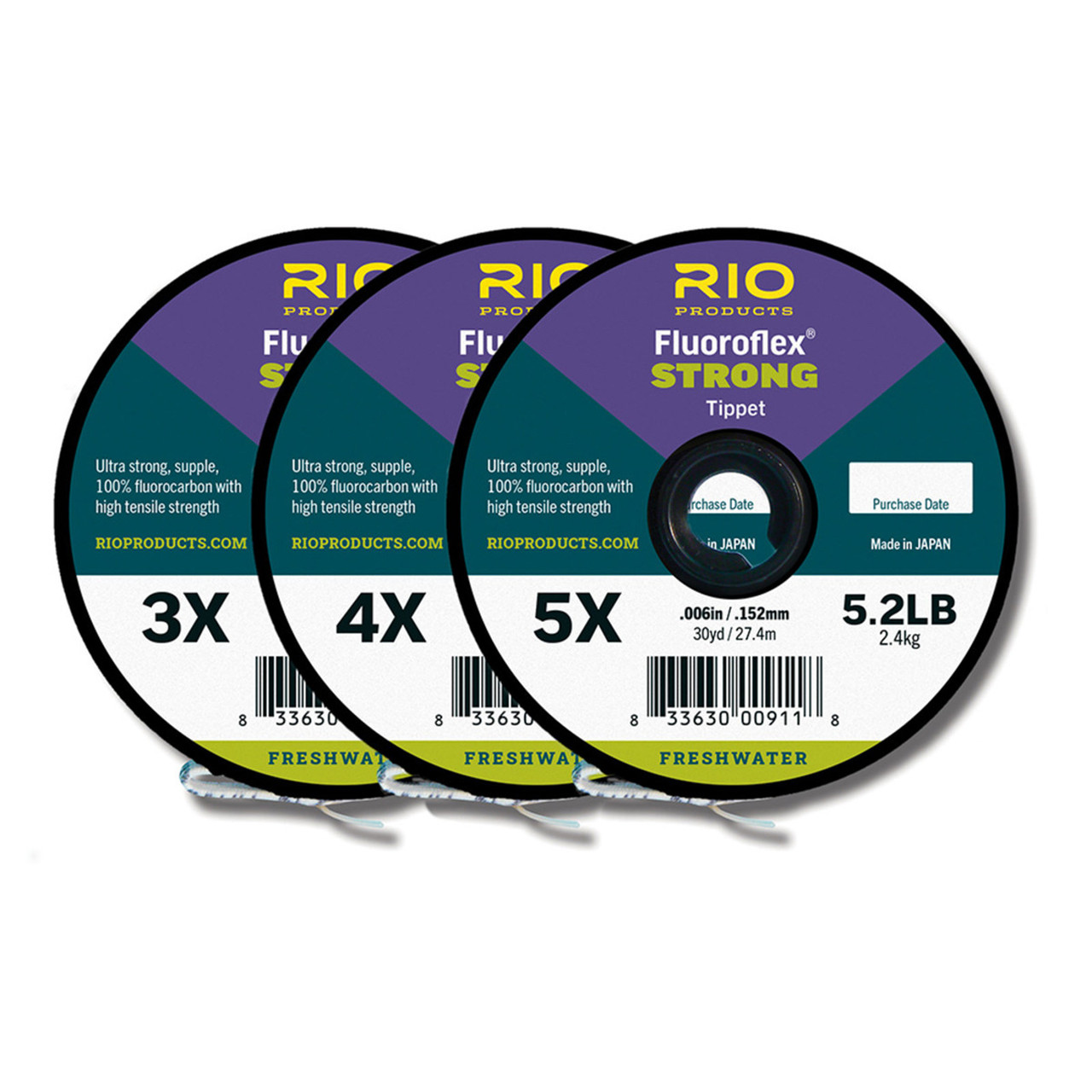 RIO Fluoroflex Strong Tippet 3 pk