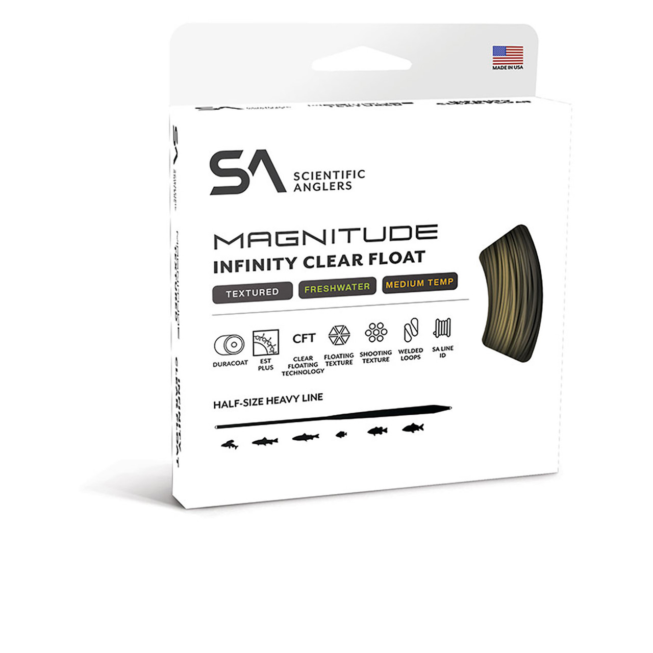 Scientific Anglers Magnitude Textured Infinity 10 Clear Float Tip Fly Line