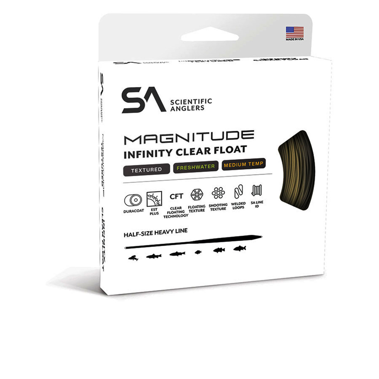 Scientific Anglers Magnitude Textured Infinity 10 Clear Float Tip Fly Line