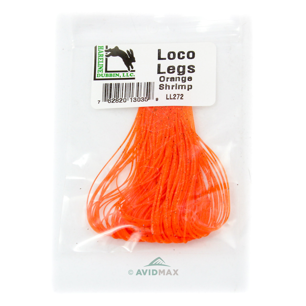 Hareline Loco Legs Orange Shrimp