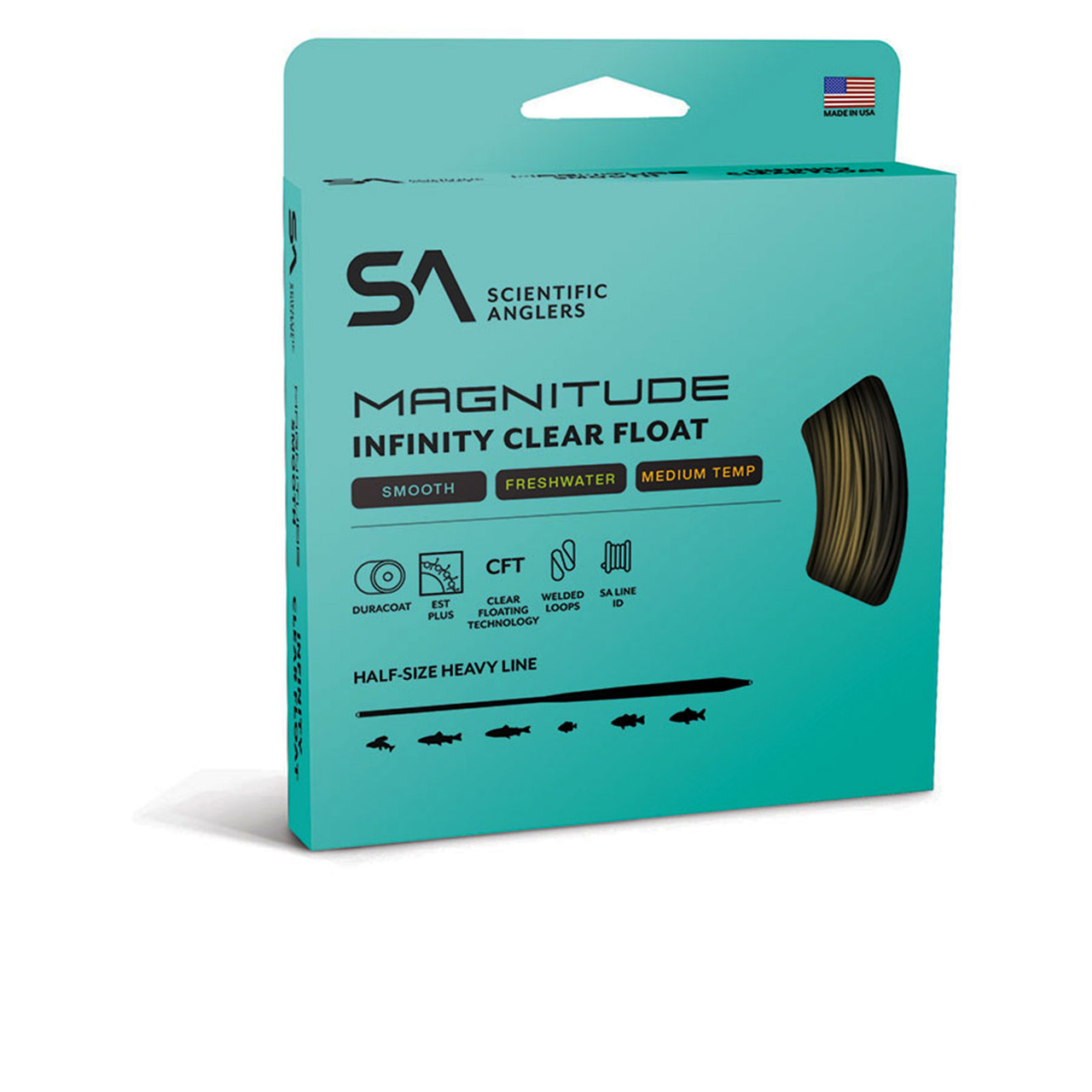 SA Magnitude Smooth Infinity Clear Float Head Fly Line SA Magnitude Smooth Infinity Clear Float Head Fly Line