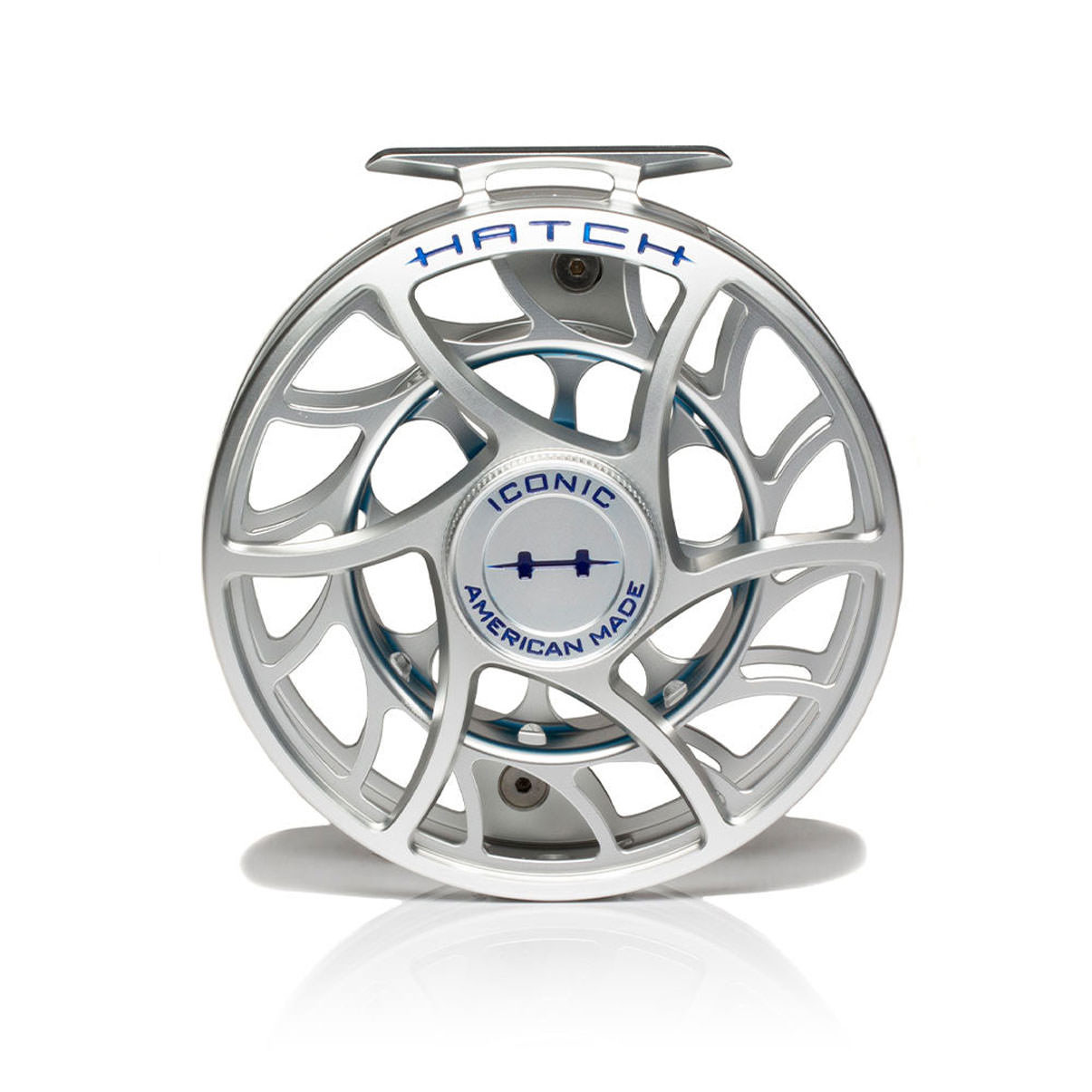 Hatch Iconic Fly Reel 11 Plus (11-12wt) Clear/Blue