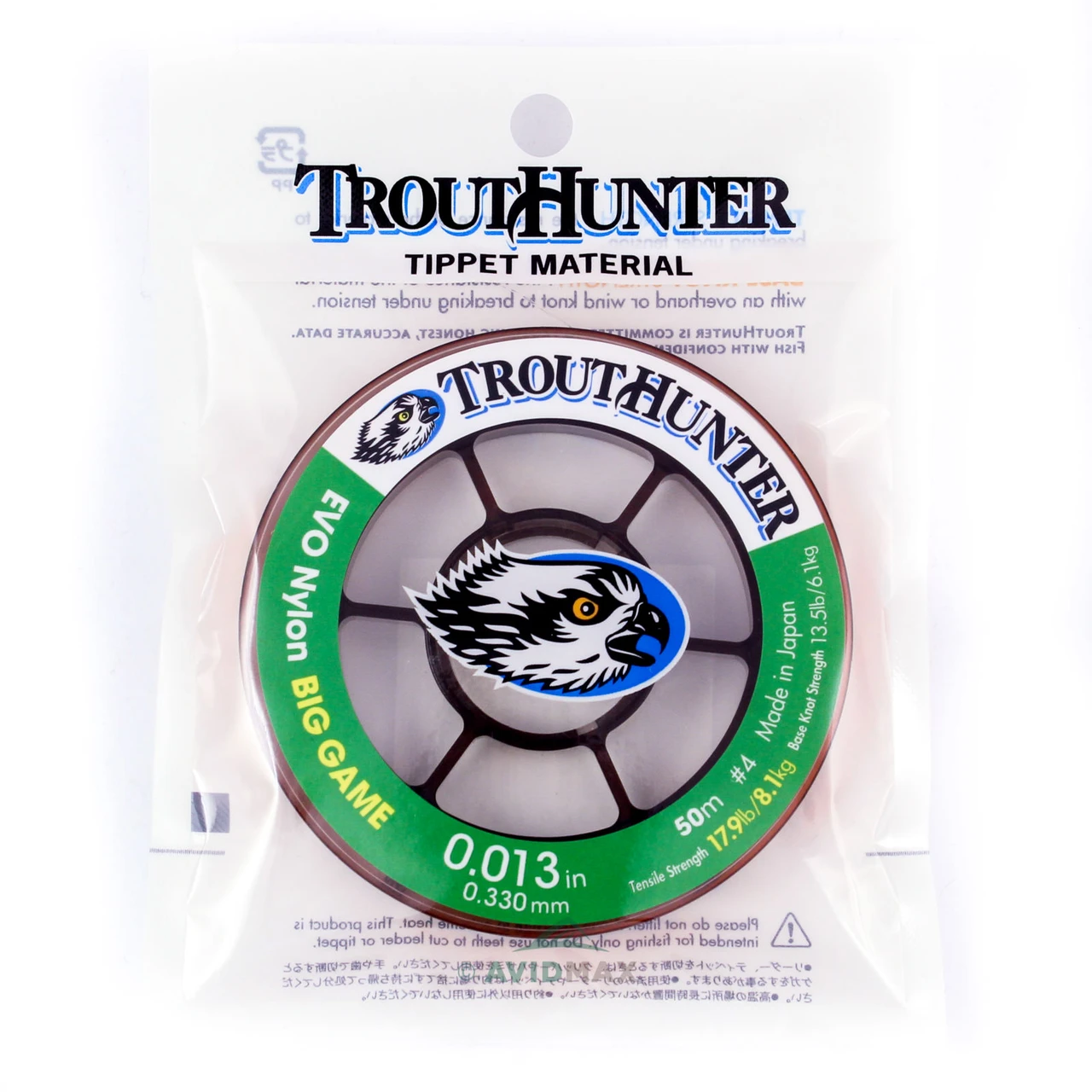 TroutHunter Big Game EVO Nylon Tippet 02x - 17.9 LB - 0.013in