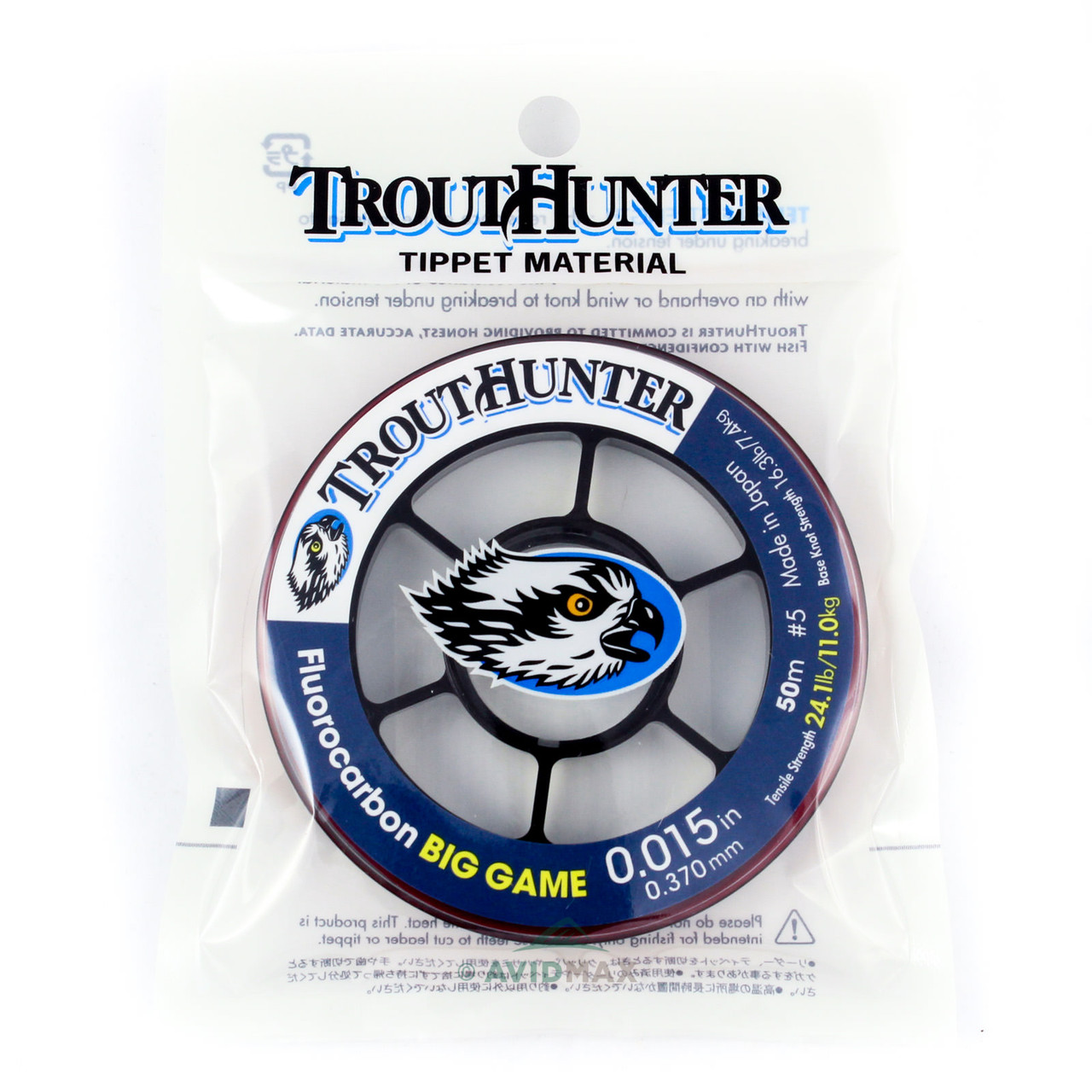 TroutHunter Big Game Fluorocarbon Tippet 0/3x - 24.1 LB - 0.015in