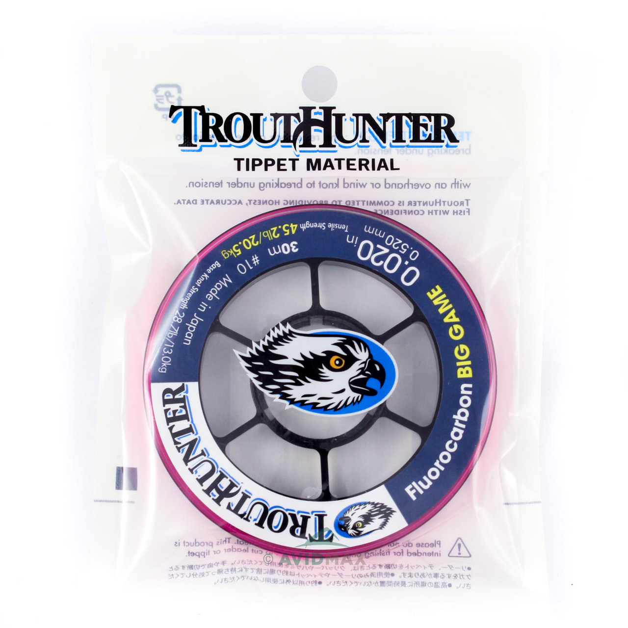 TroutHunter Big Game Fluorocarbon Tippet 1x - 12.8 LB - 0.010in