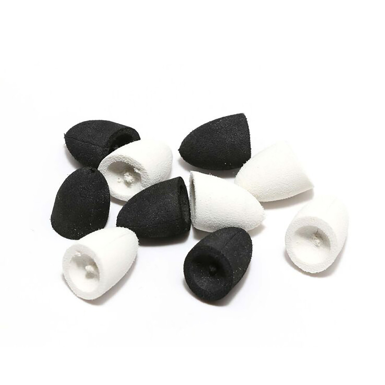 Hareline Foam Cupped Faced Popper Heads Black Large