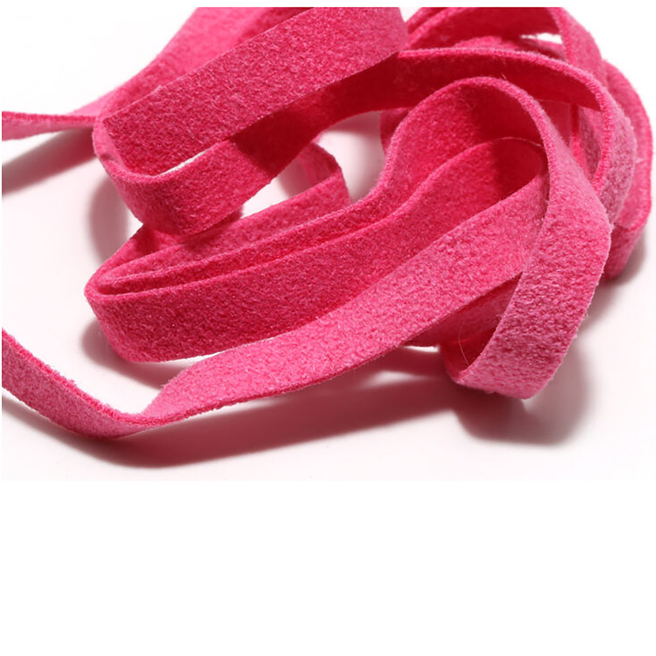 Hareline Leech Leather Strip Hot Pink