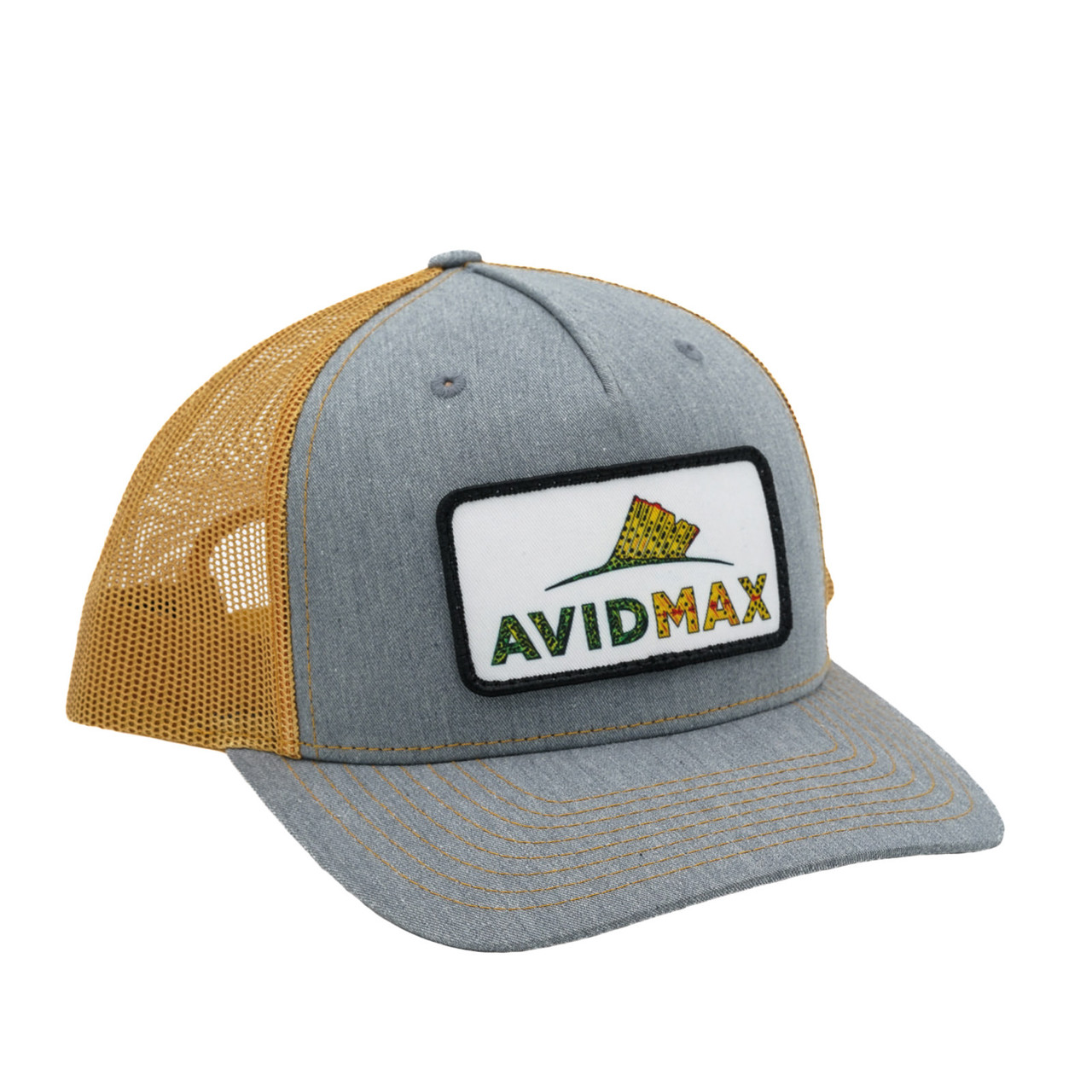 AvidMax Cutthroat Trout Trucker Hat Grey Amber