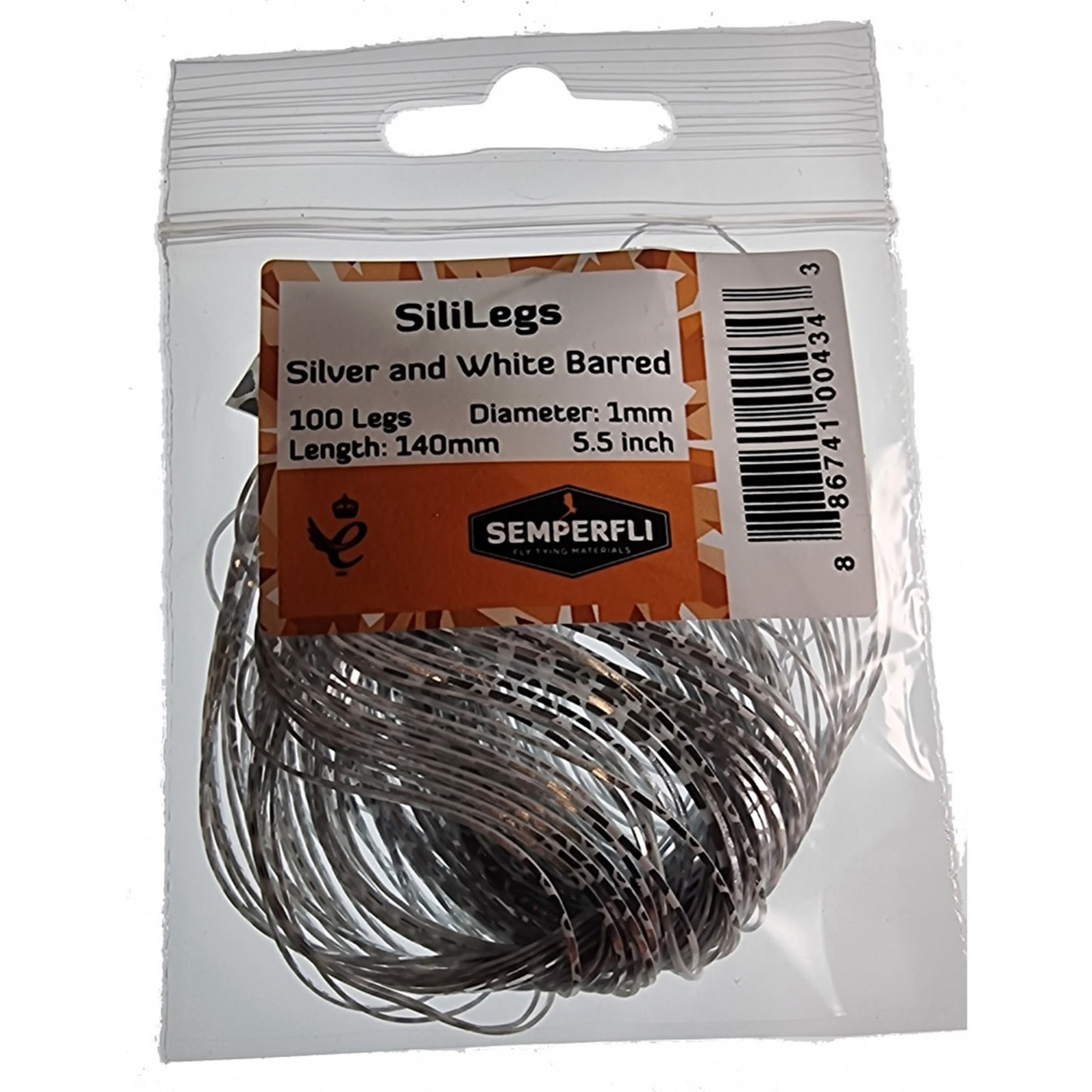 Semperfli SiliLegs Barred Dark Grey