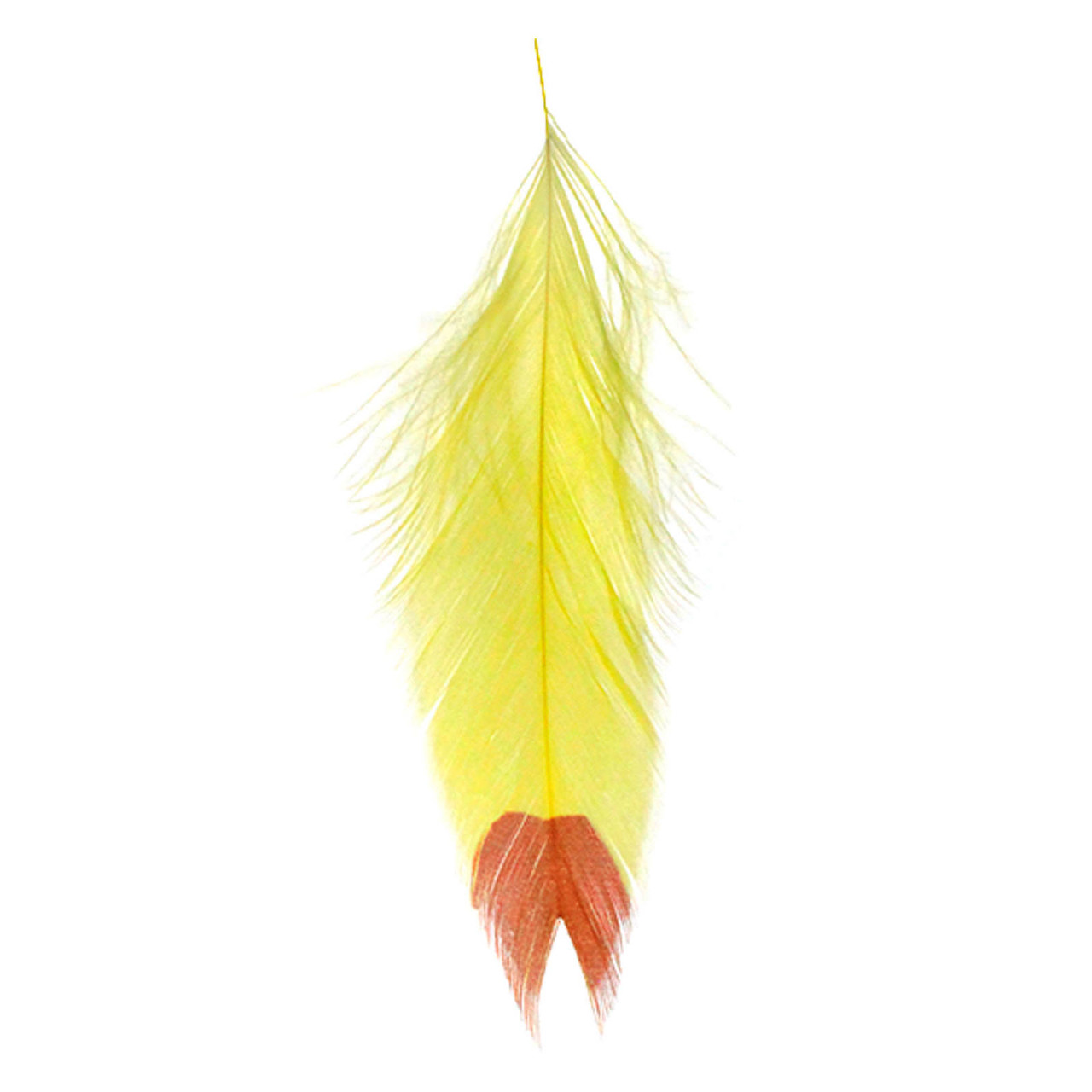 MFC Galloup's Fin Tip Fish Feathers Yellow/Red