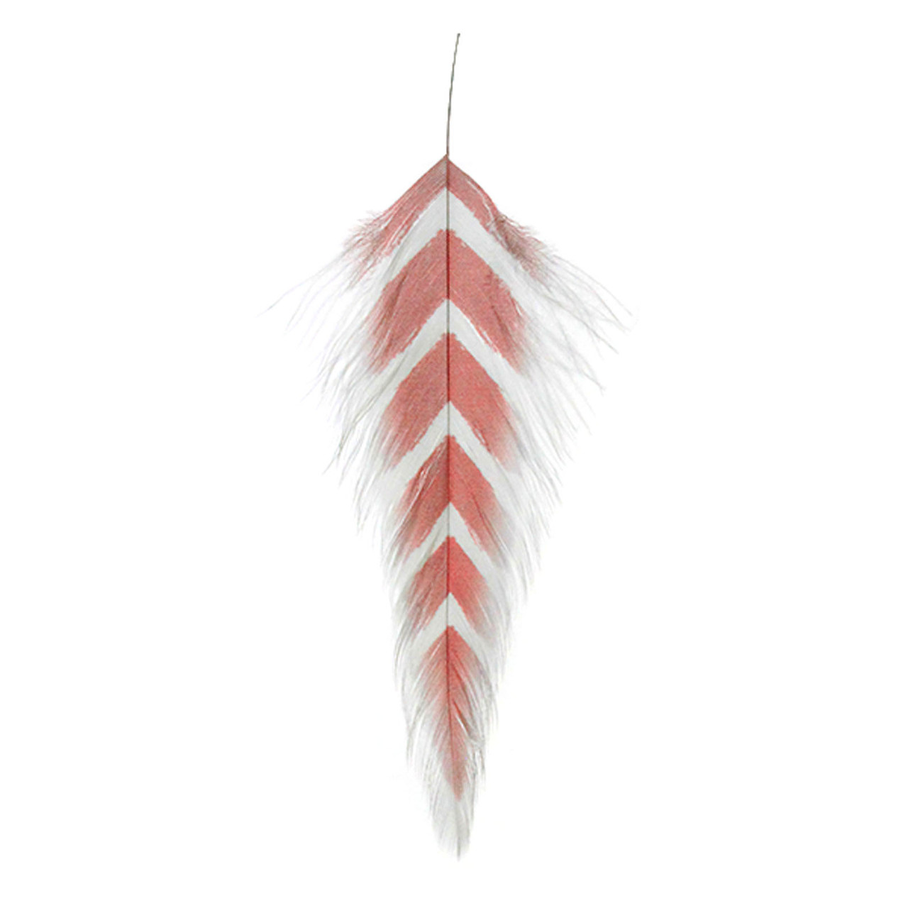 MFC Galloup's Arrowhead Fish Feathers White/Red