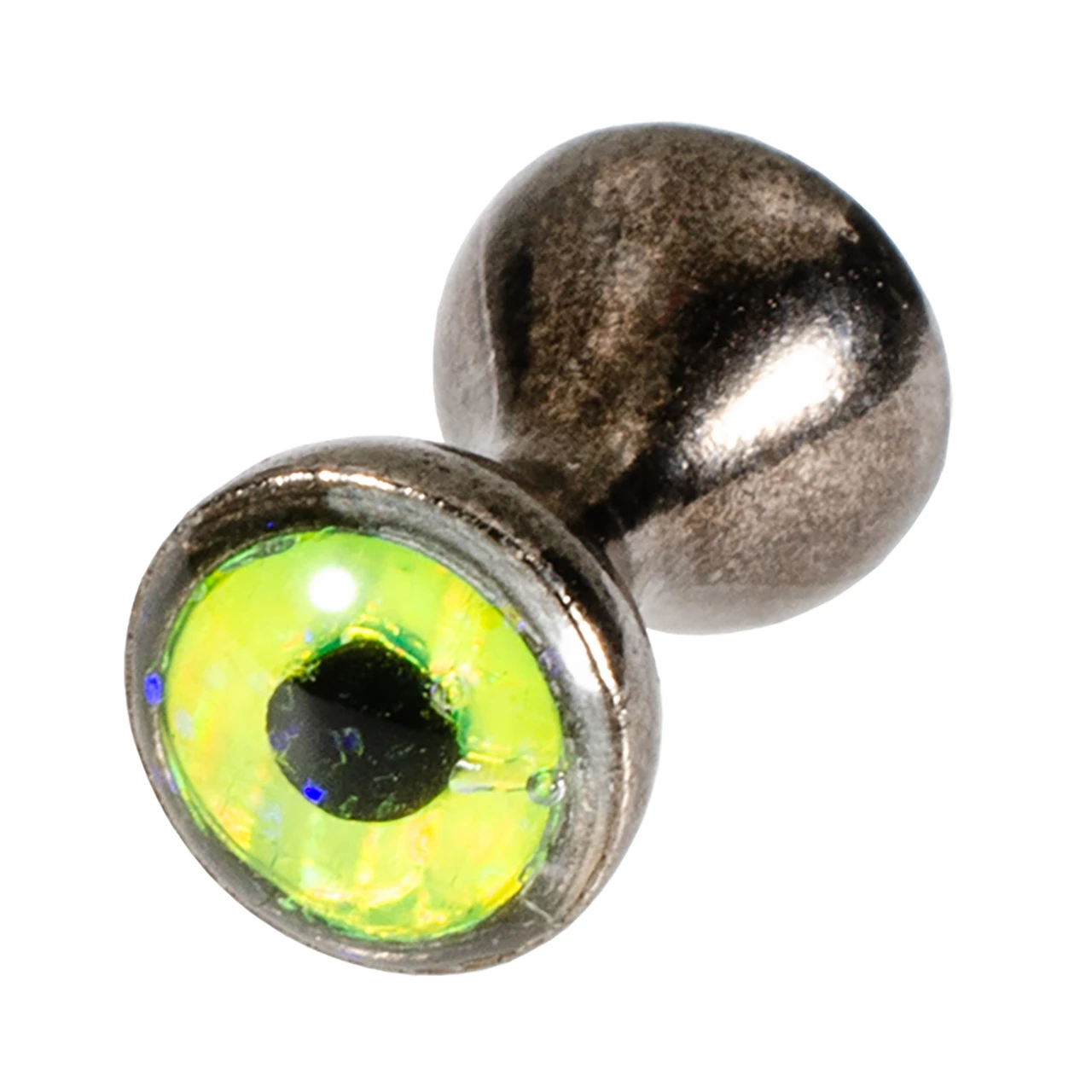 MFC Tungsten Sparkle Dumbbell Eyes Small Black Nickel/Sparkle Chartreuse