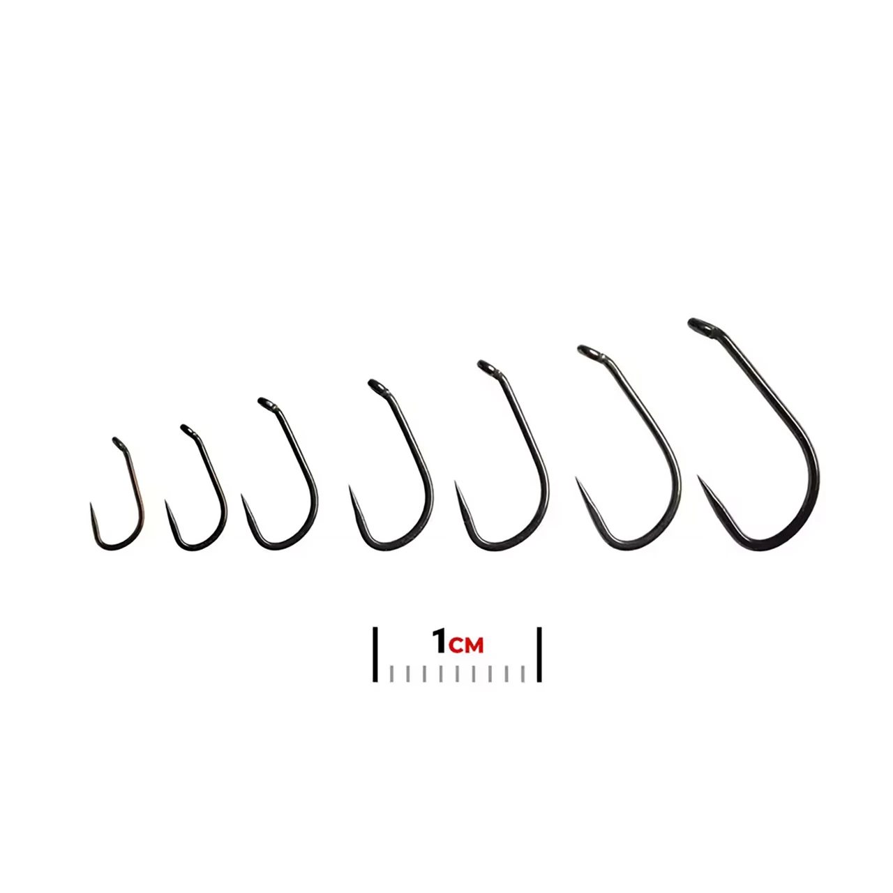 Fulling Mill Tactical Shorty Non Reflective Black Barbless Hooks
