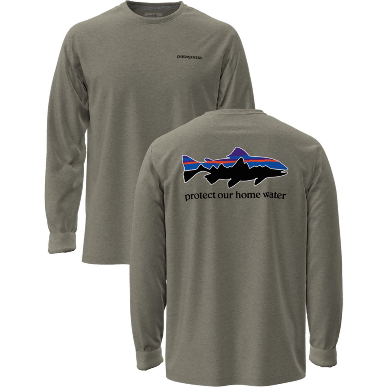 Patagonia Men's Long Sleeve Home Water Trout Responsibili-Tee