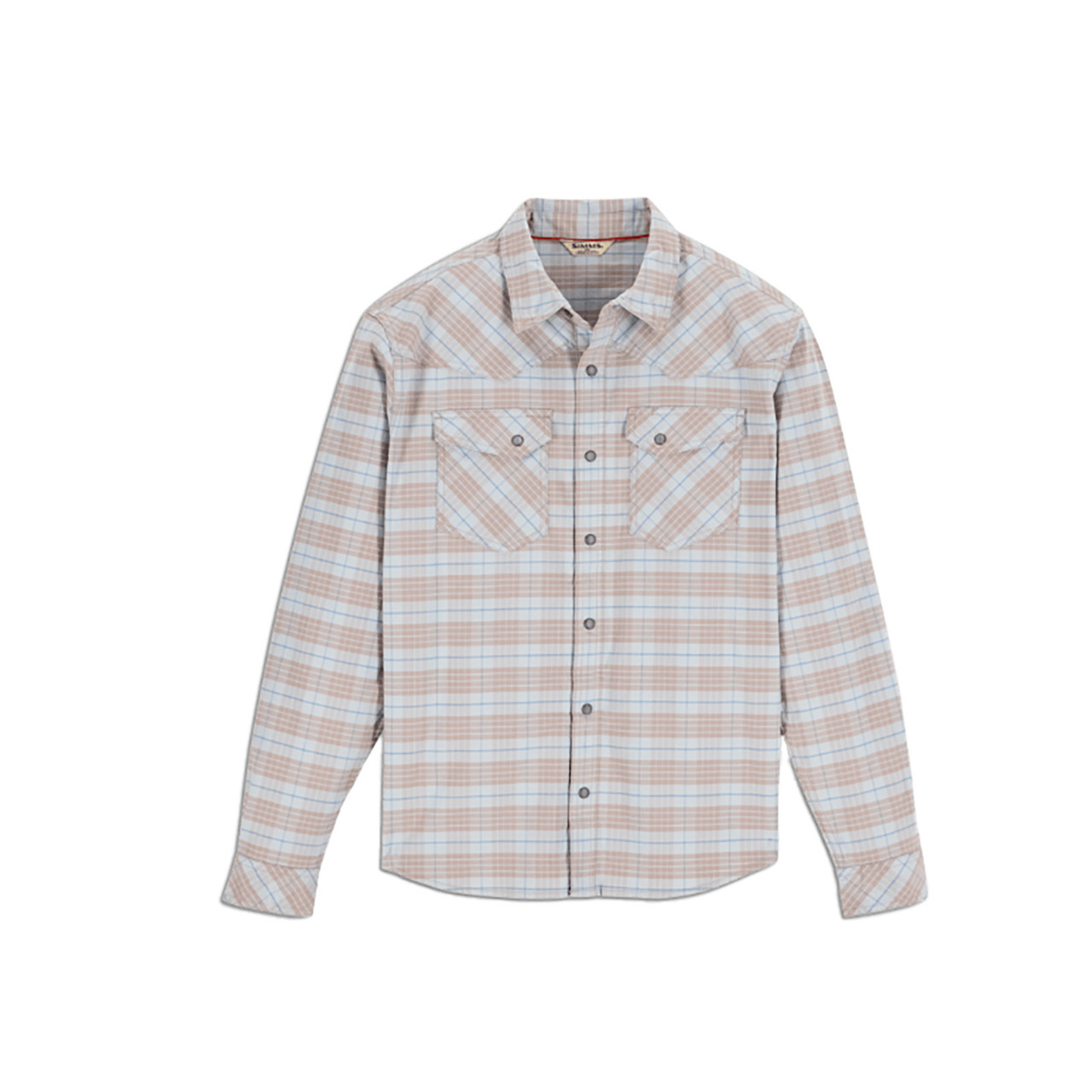 Simms Men's Brackett Flannel - Drummond Plaid: Sterling
