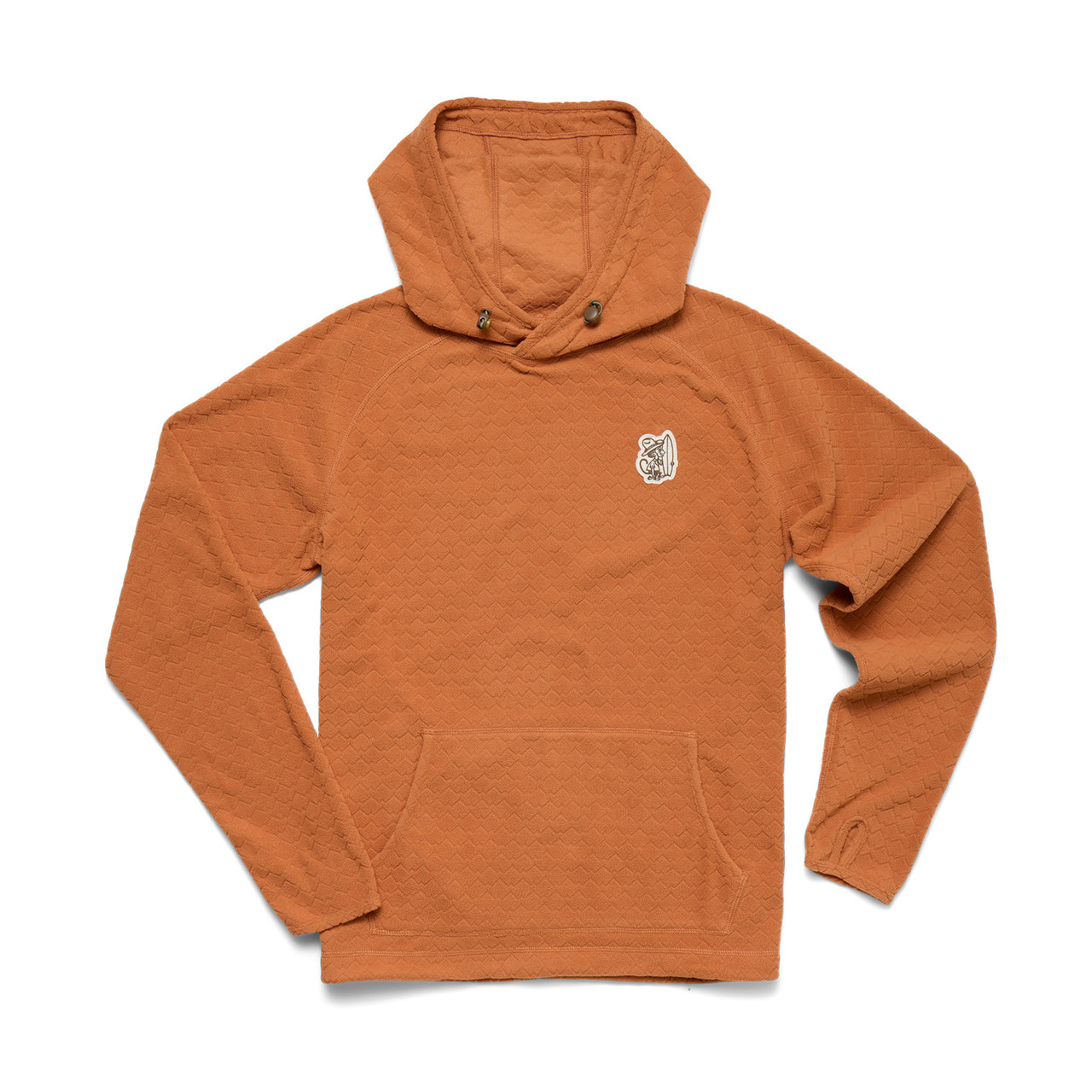 Howler Brothers Palo Duro Fleece Hoodie Mountain Grid - Mountain Grid - Clay