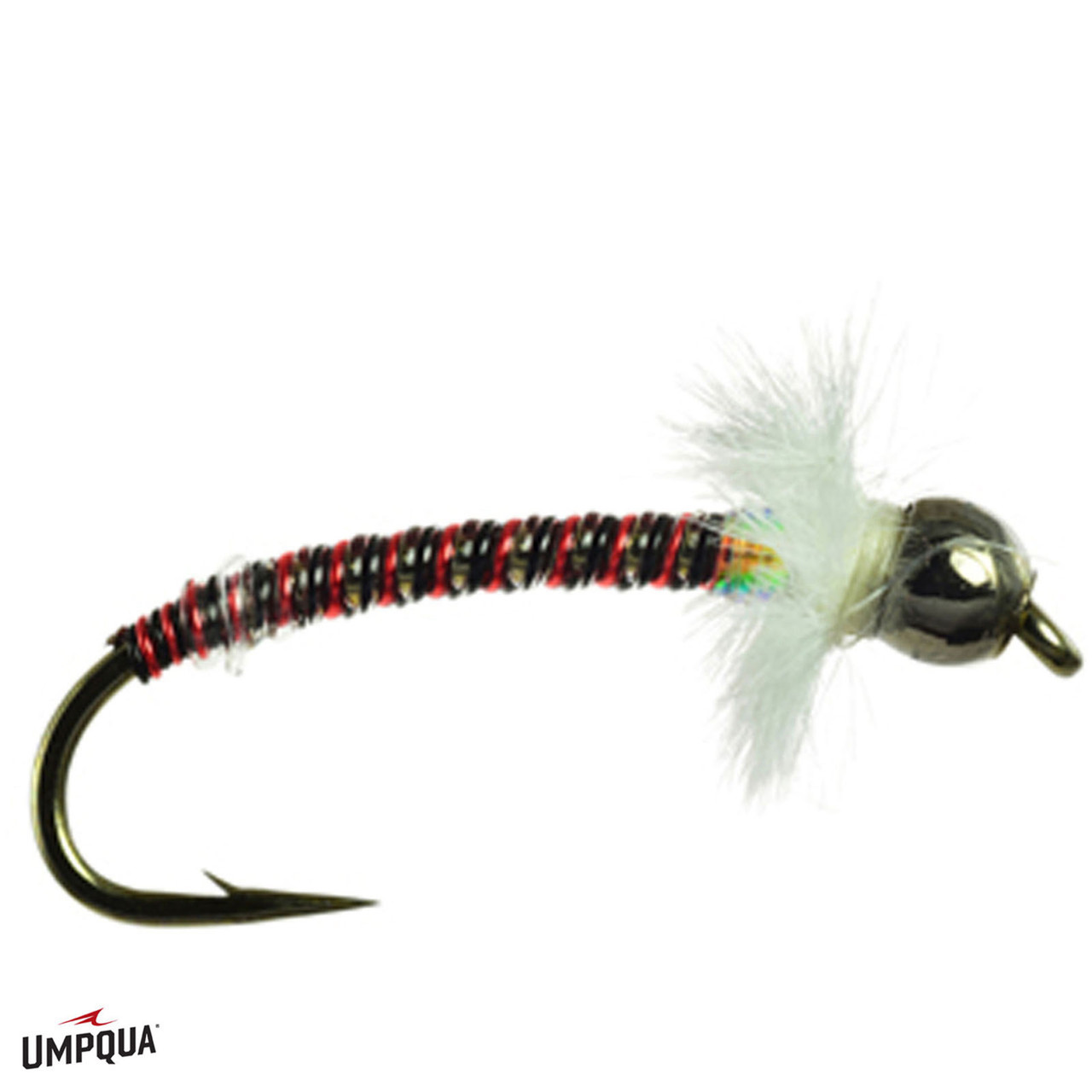 Titan Tube Midge Fly Black Red 14
