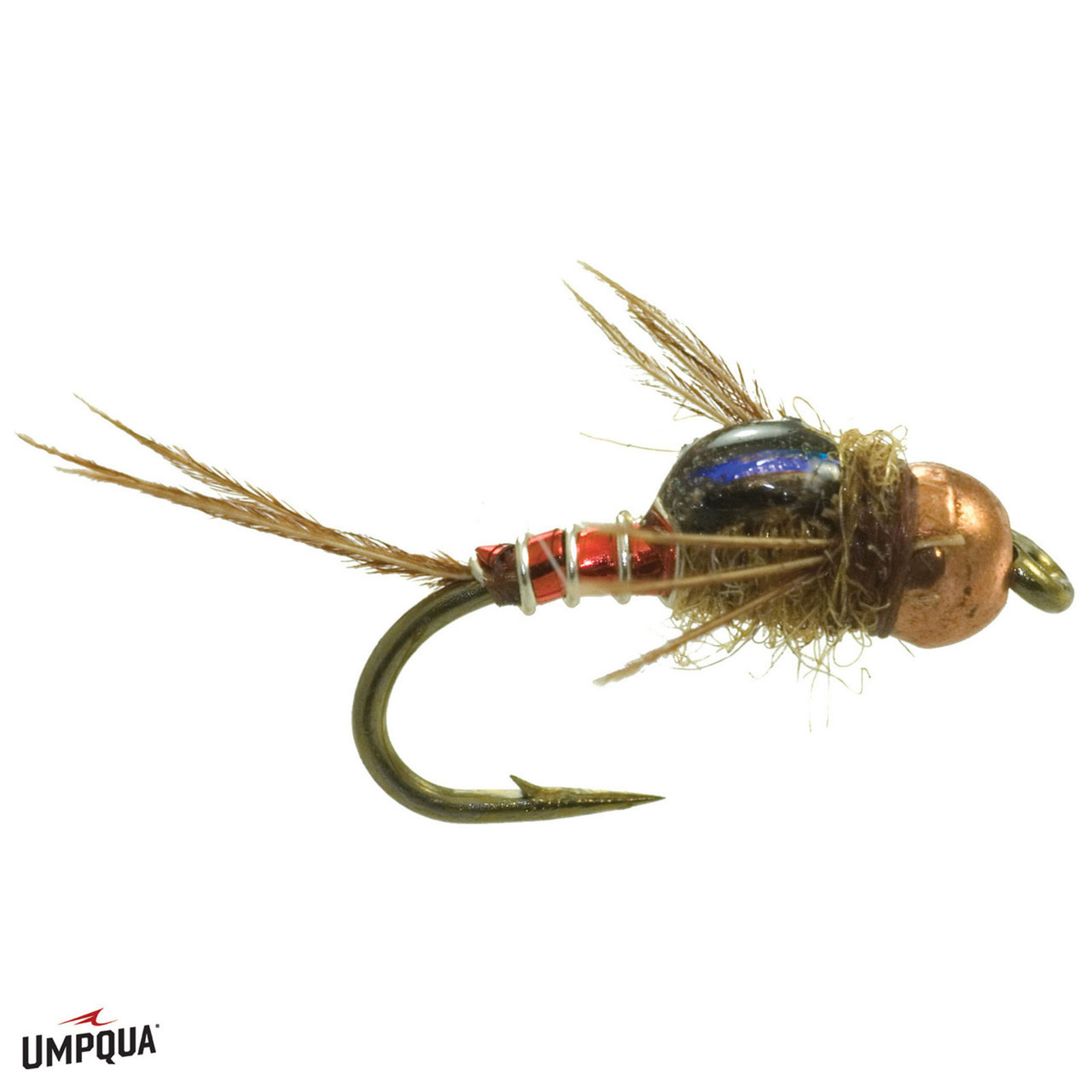 Micro Mayfly Copper Bead Fly Brown