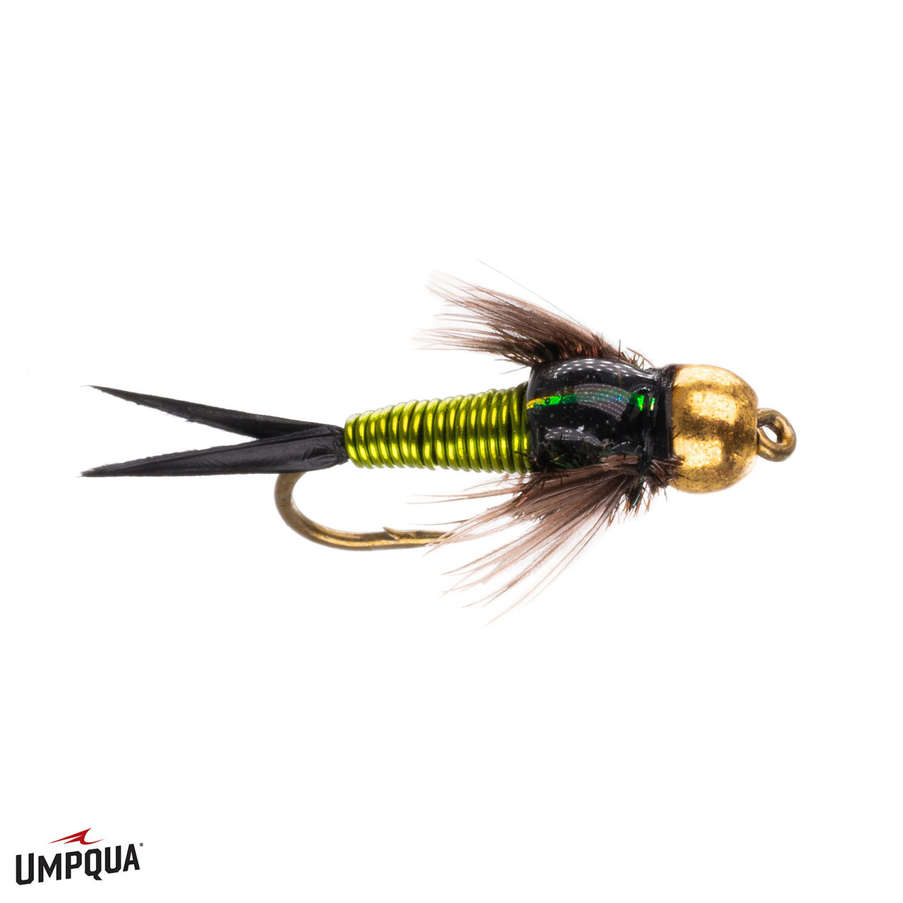Copper John Barr's Gold Bead Fly Chartreuse