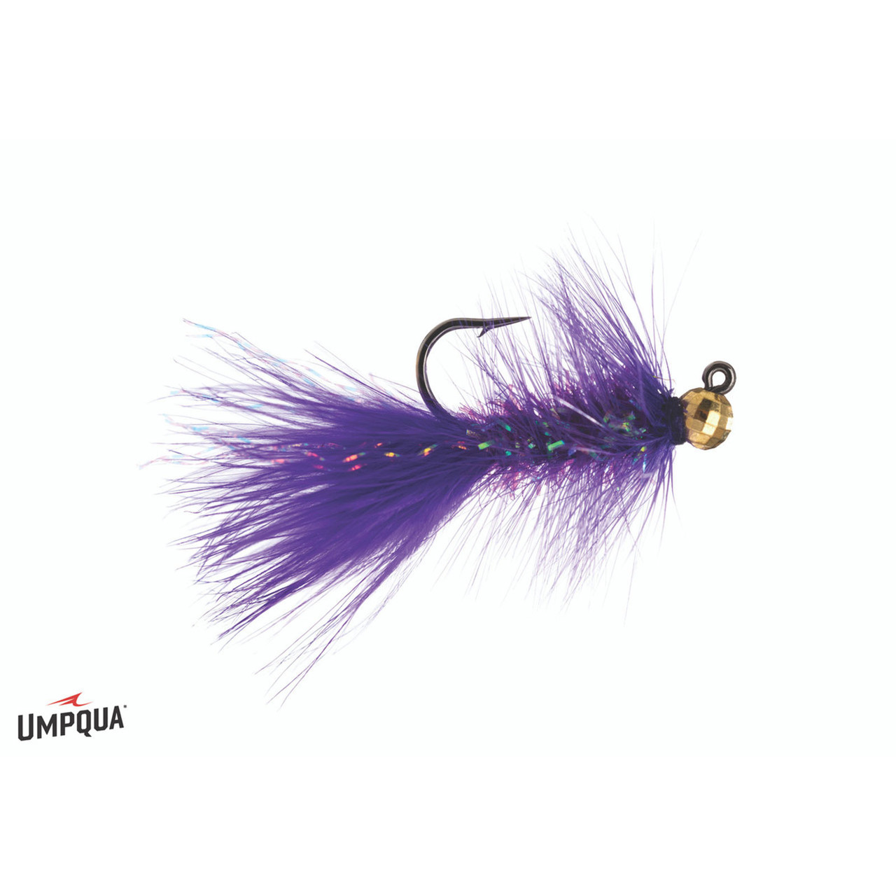 Crystal Bugger Jig Tungsten Bead Fly Purple 10