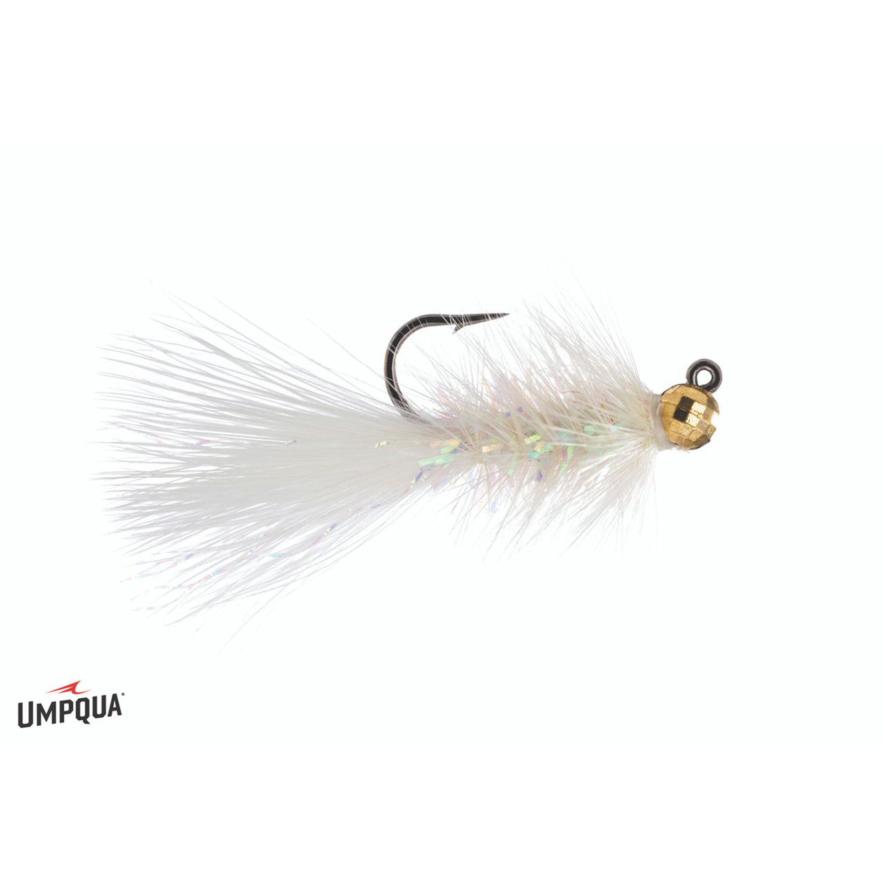 Crystal Bugger Jig Tungsten Bead Fly White