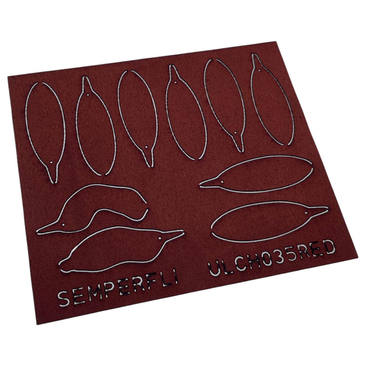 Semperfli ABC Leech Bodies 35mm Blood Red