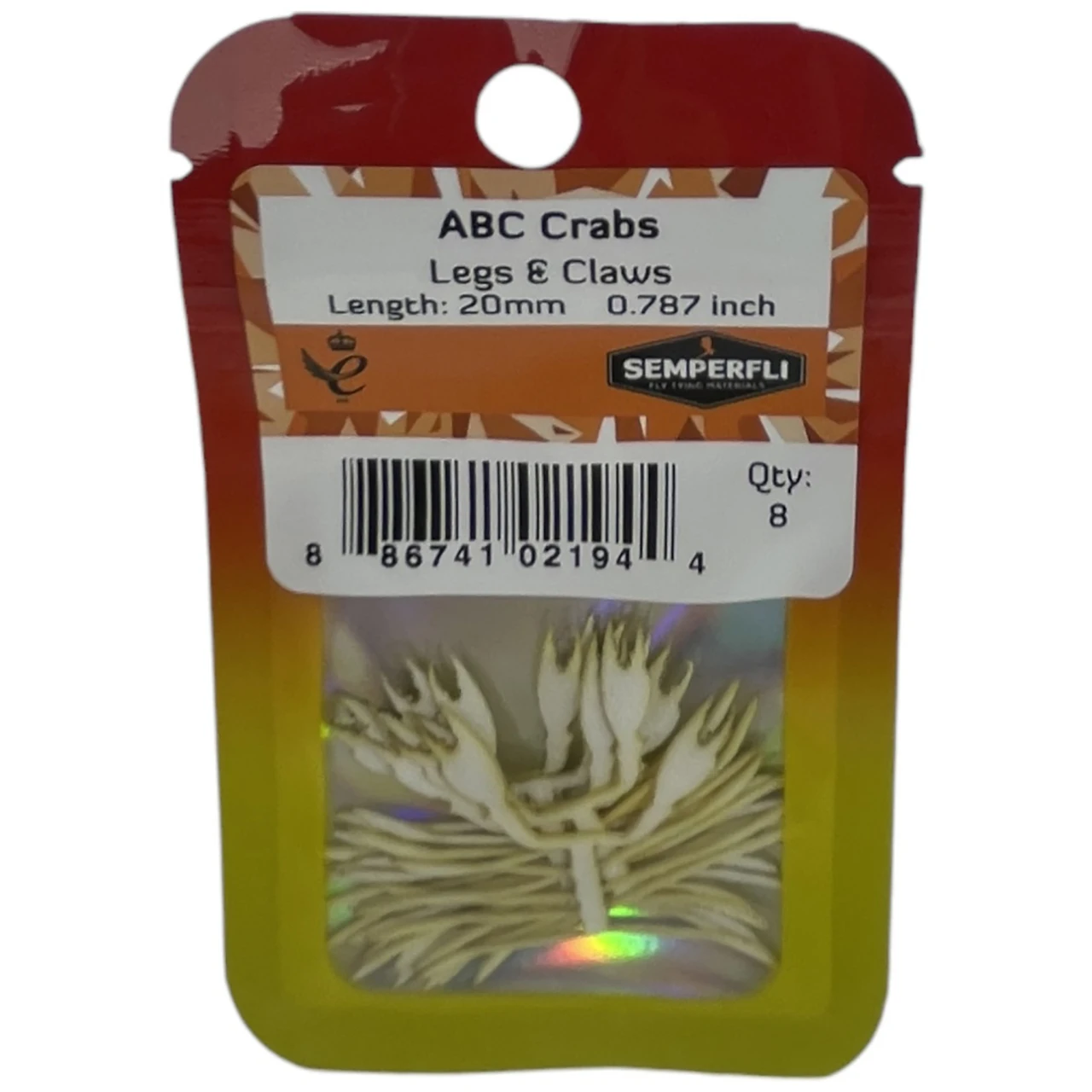 Semperfli ABC Crab Legs & Claws Skeletons 20mm