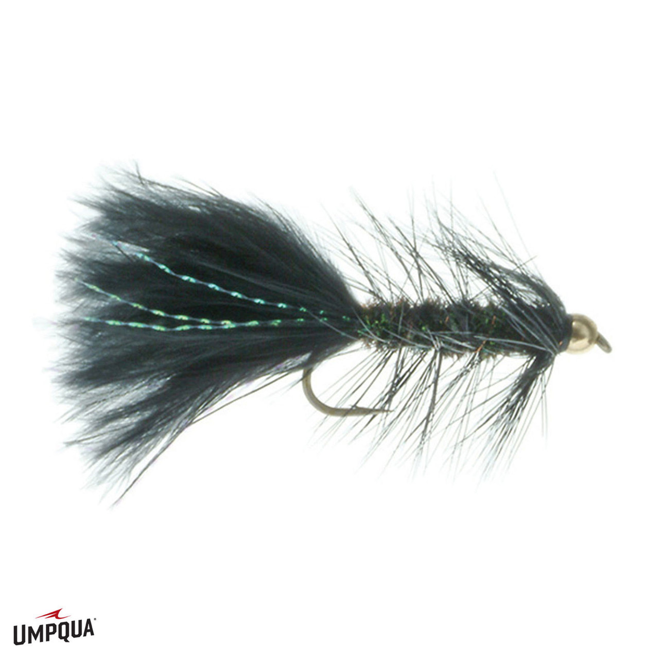 Wooly Bugger Gold Bead Fly Peacock Grizzly 10