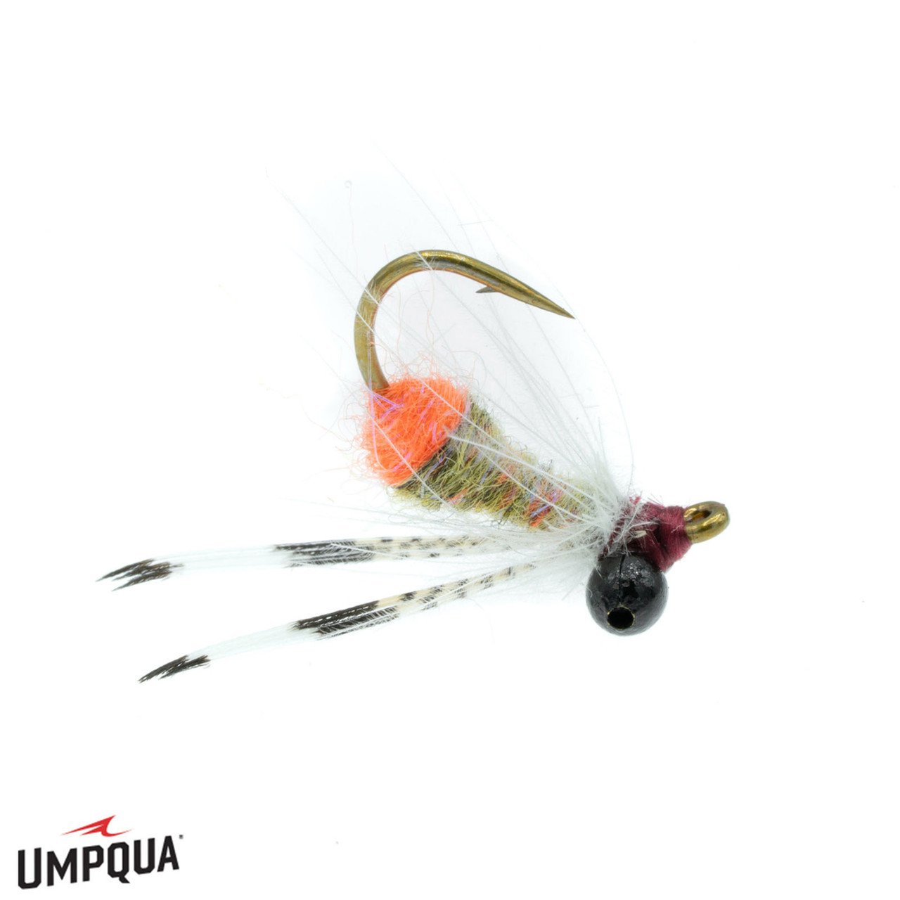 Hipster Duffus Angler Fly Orange Butt Olive 8