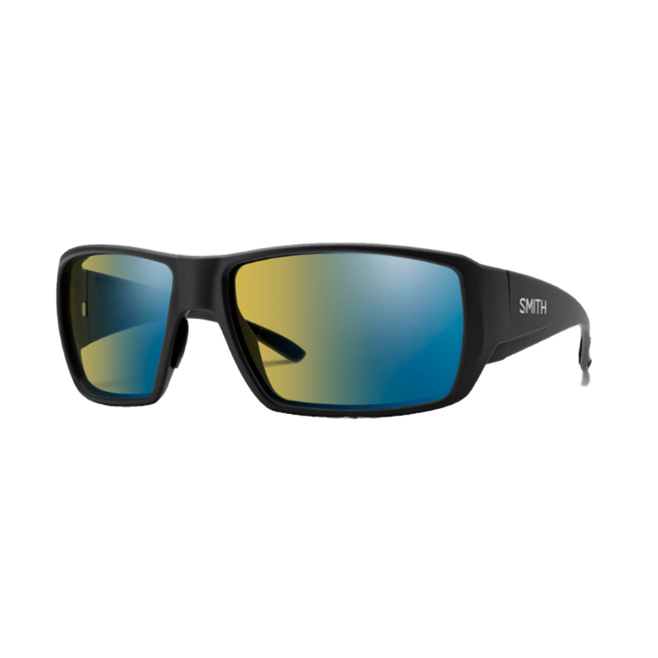 Smith Optics Guide's Choice XL Matte Black Yellow Blue Mirror Polarchromic
