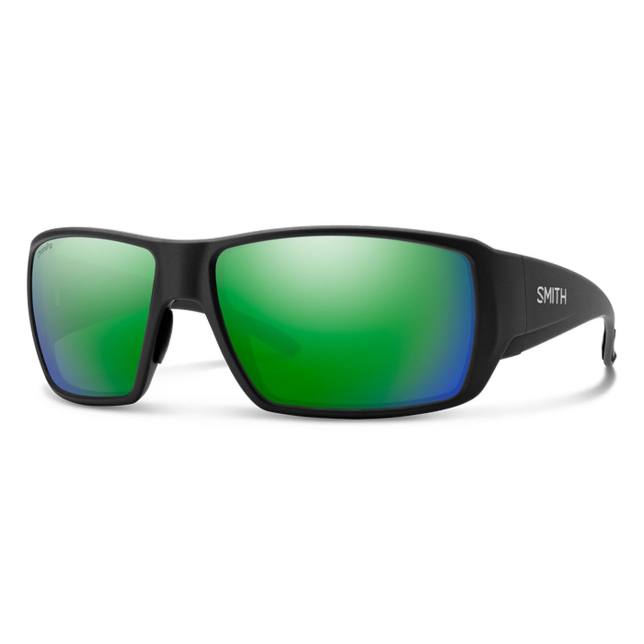 Smith Optics Guide's Choice XL Matte Black Green Mirror Polarized